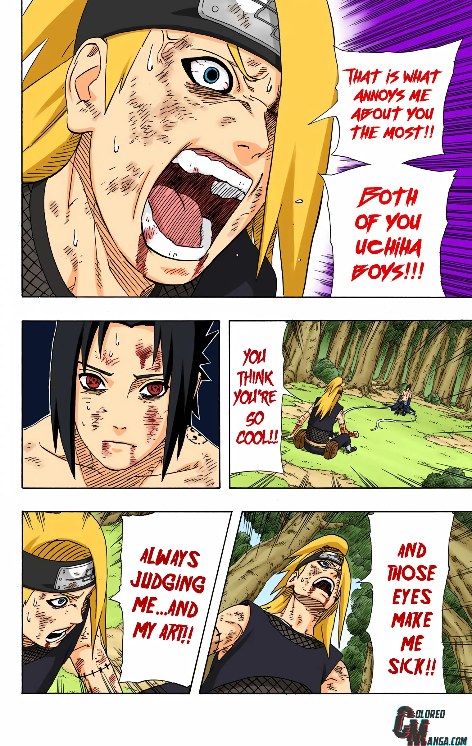 Naruto Colored Manga Online, chapter 362, page 8