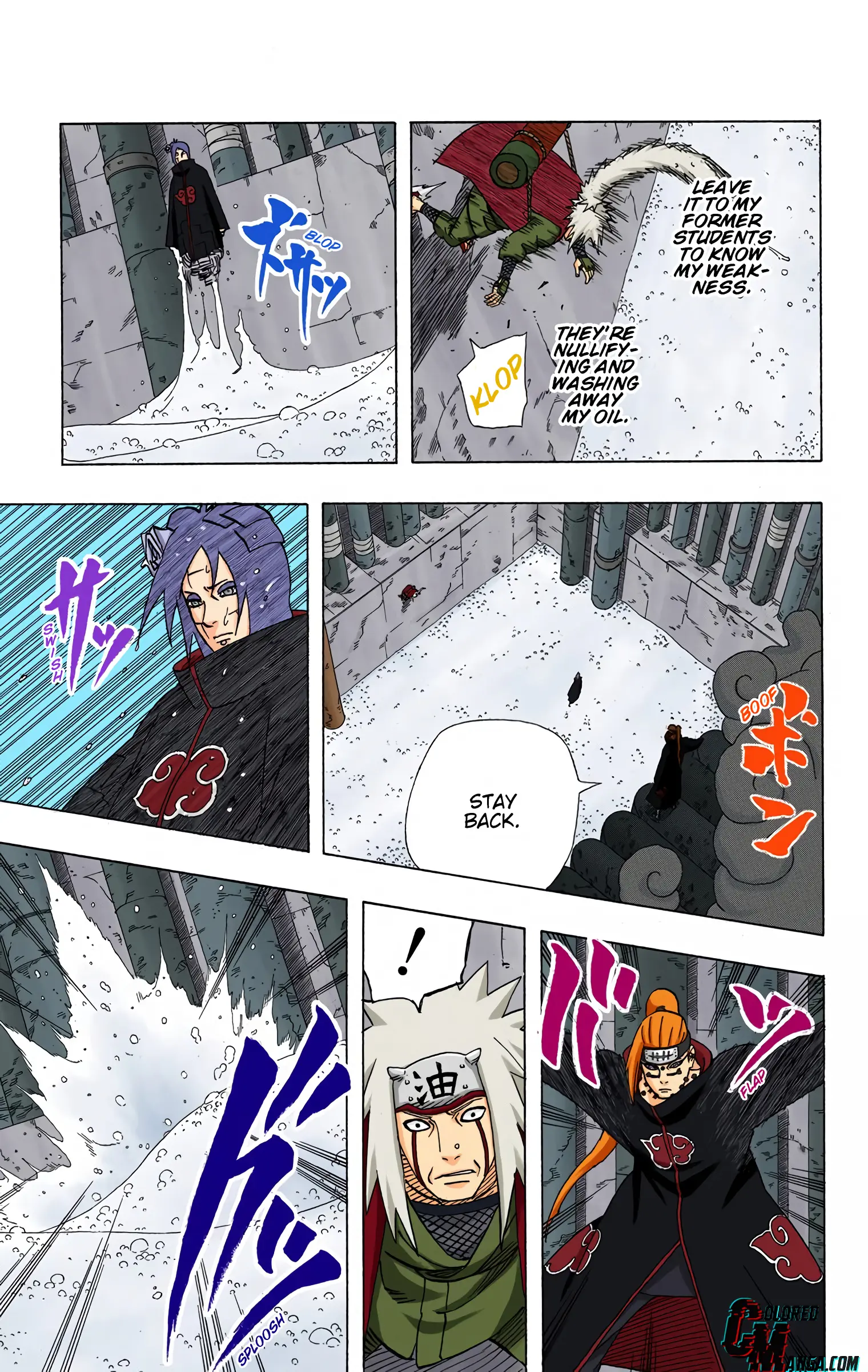 Naruto Colored Manga Online, chapter 374, page 3