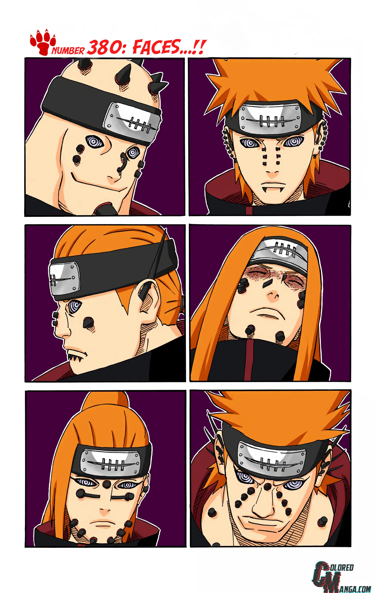 Naruto Colored Manga Online, chapter 380, page 7