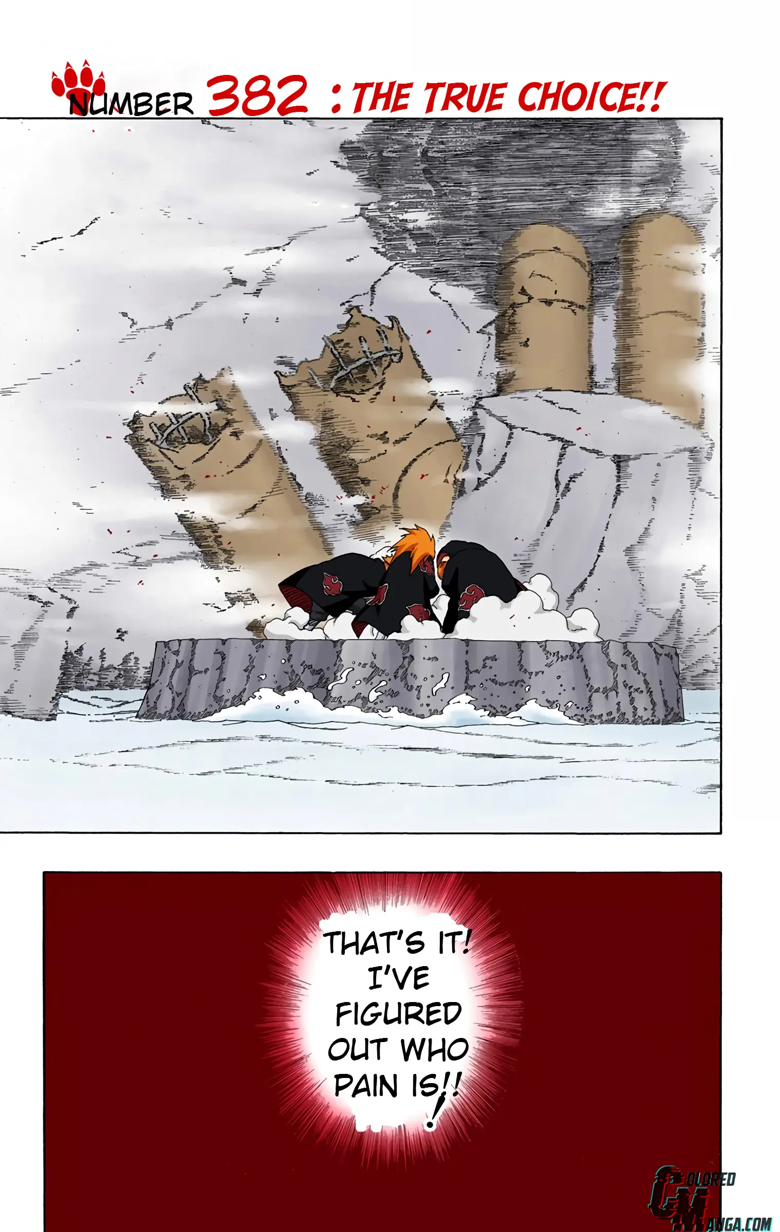 Naruto Colored Manga Online, chapter 382, page 1