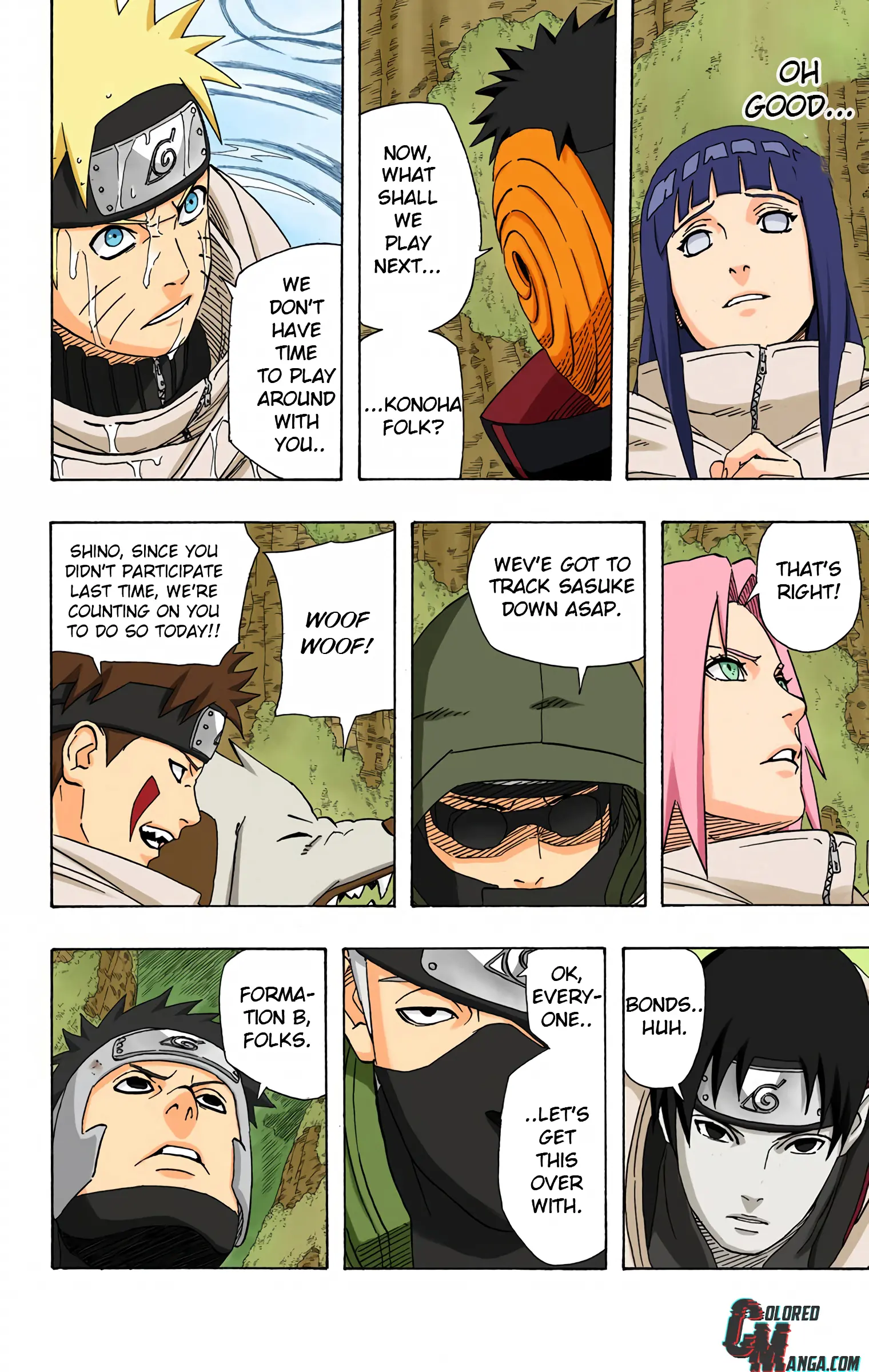 Naruto Colored Manga Online, chapter 383, page 12