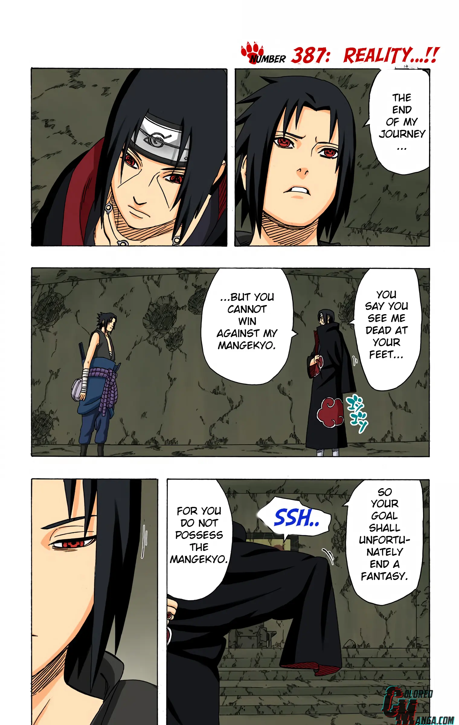 Naruto Colored Manga Online, chapter 387, page 1