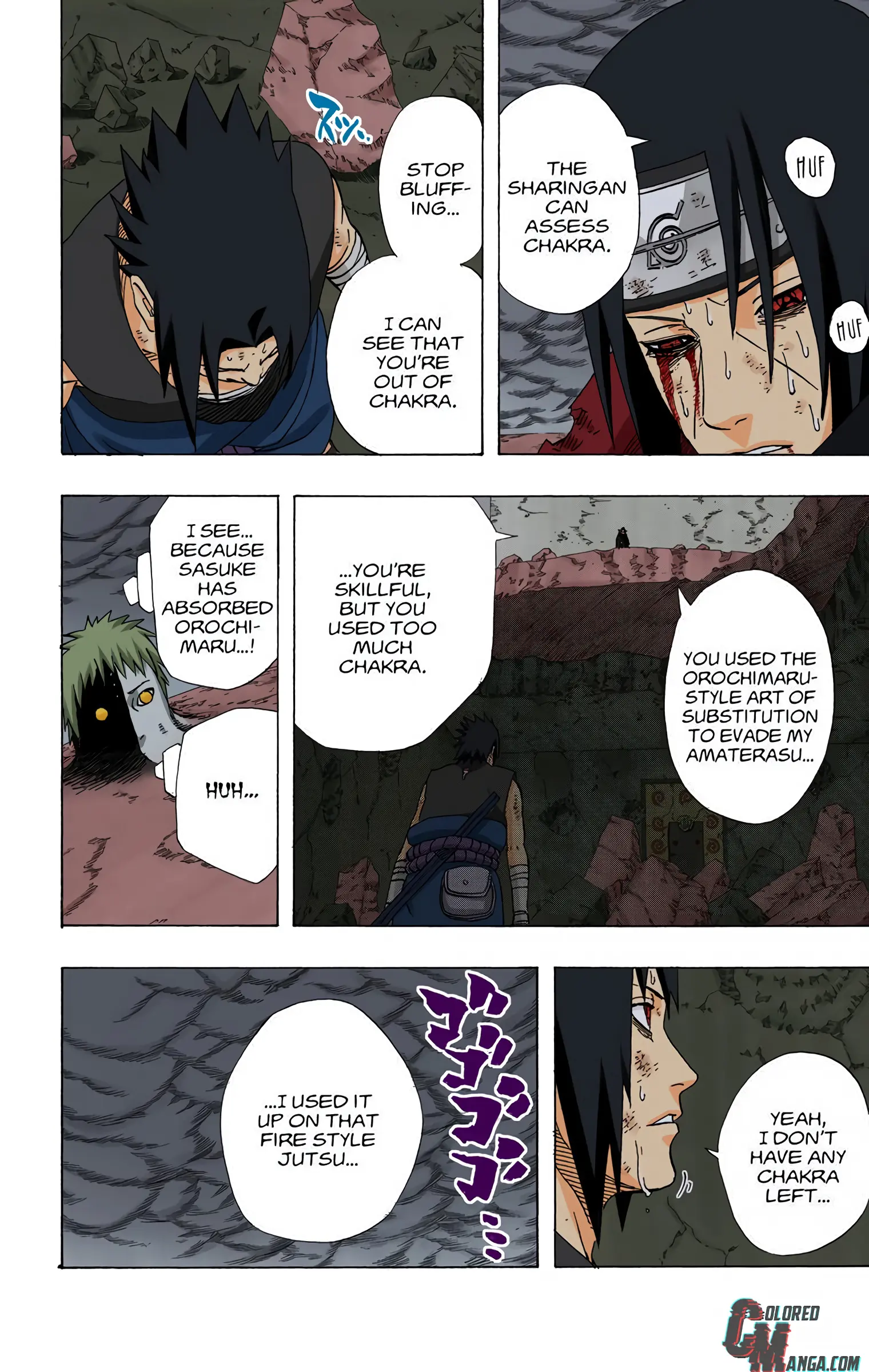 Naruto Colored Manga Online, chapter 390, page 21