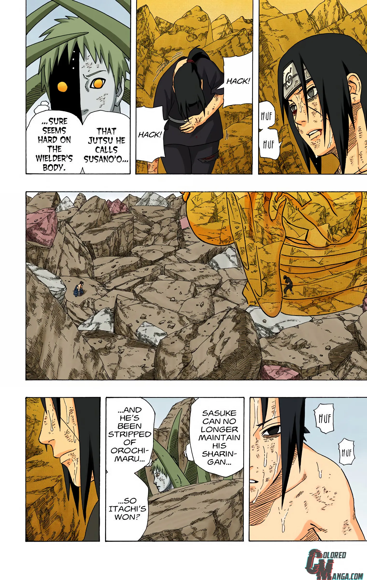 Naruto Colored Manga Online, chapter 393, page 2