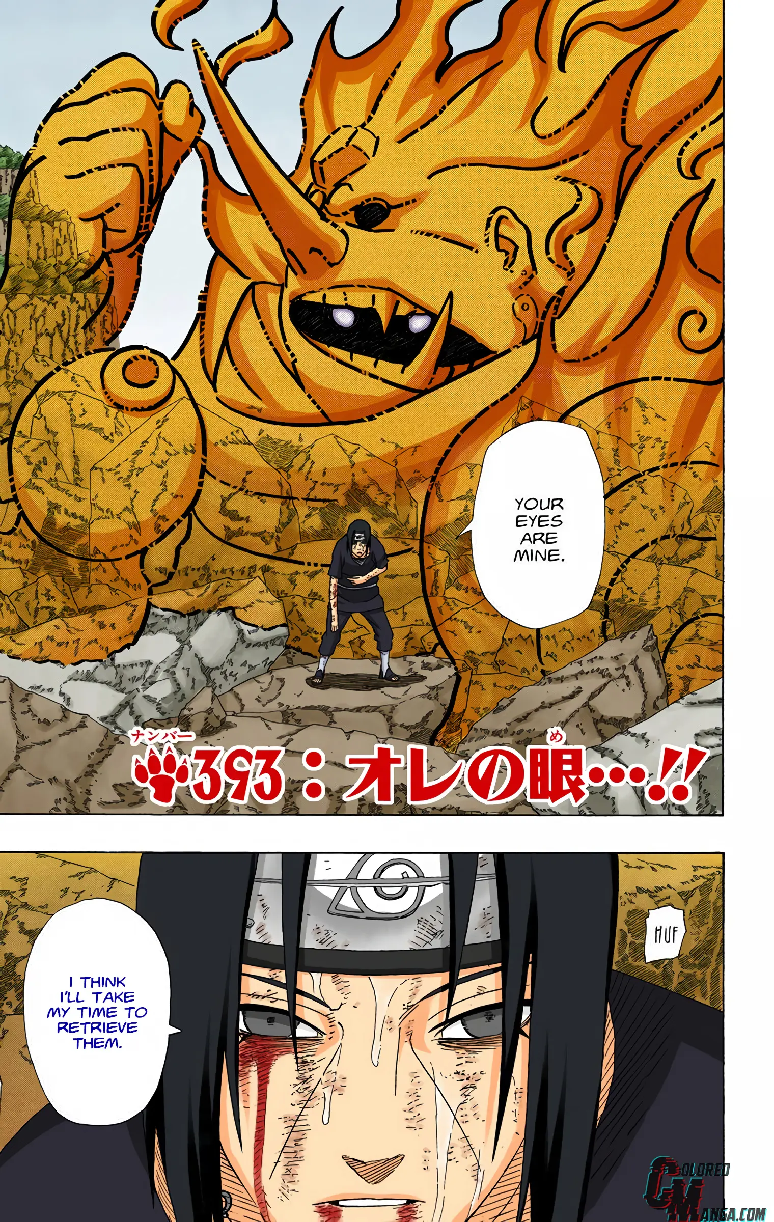 Naruto Colored Manga Online, chapter 393, page 3