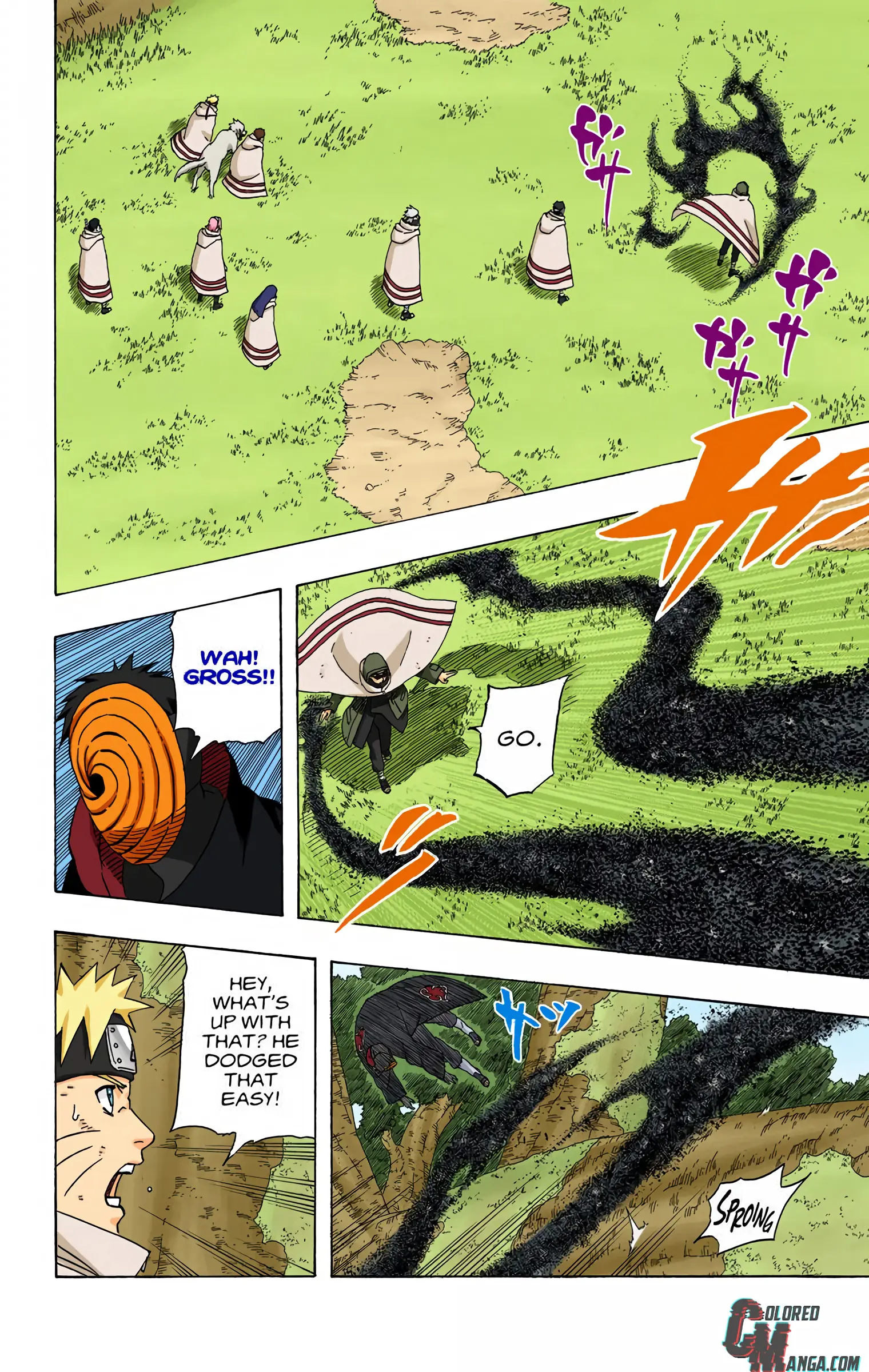 Naruto Colored Manga Online, chapter 395, page 2