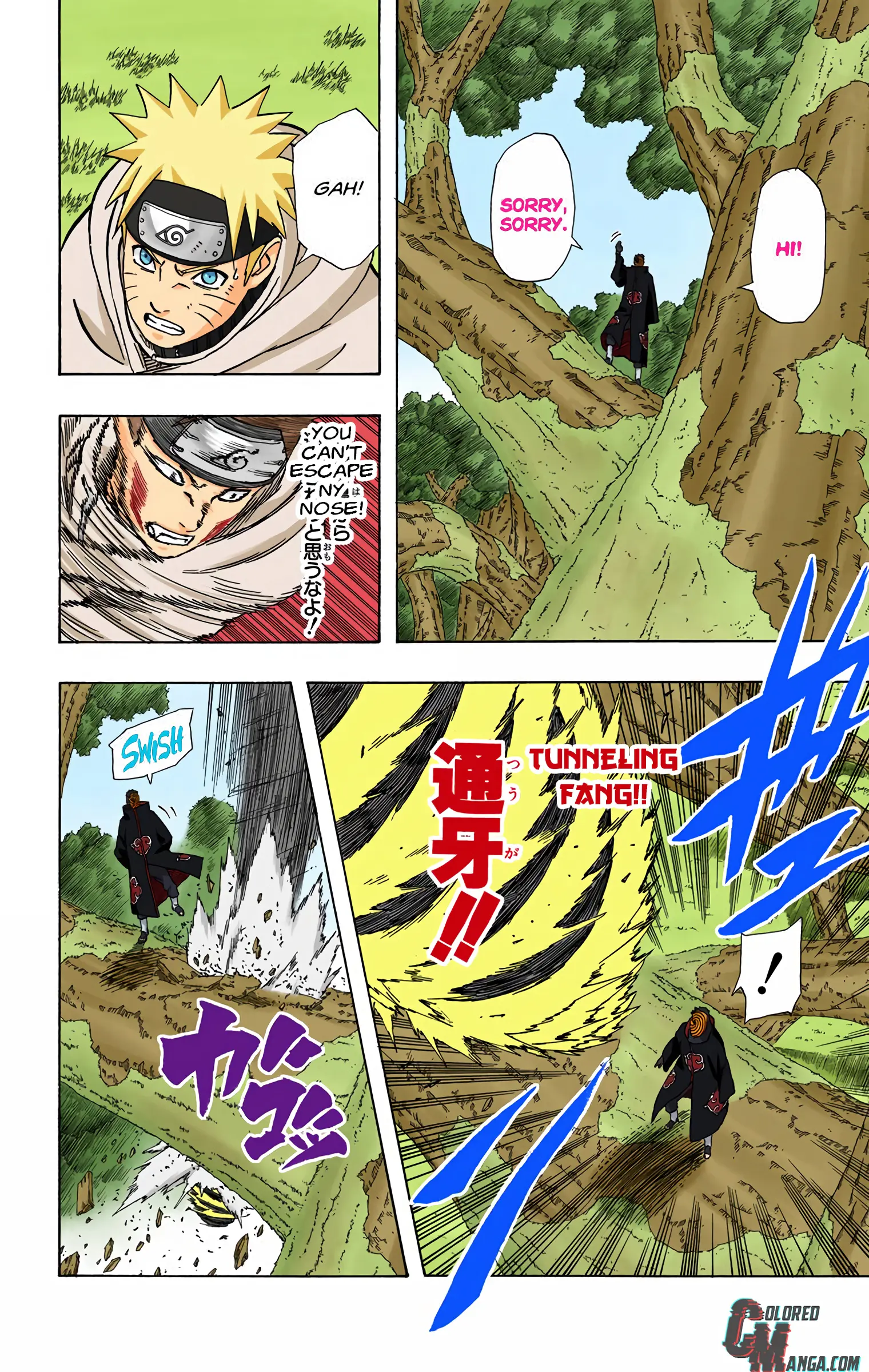 Naruto Colored Manga Online, chapter 395, page 12