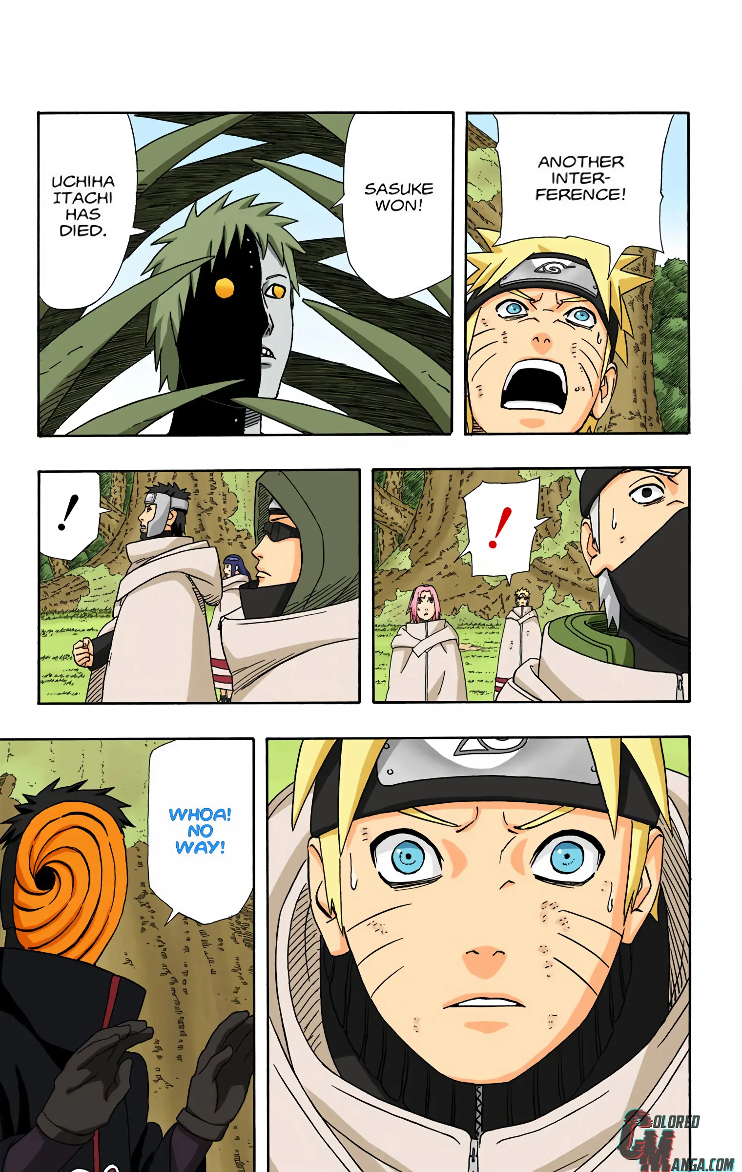 Naruto Colored Manga Online, chapter 395, page 15