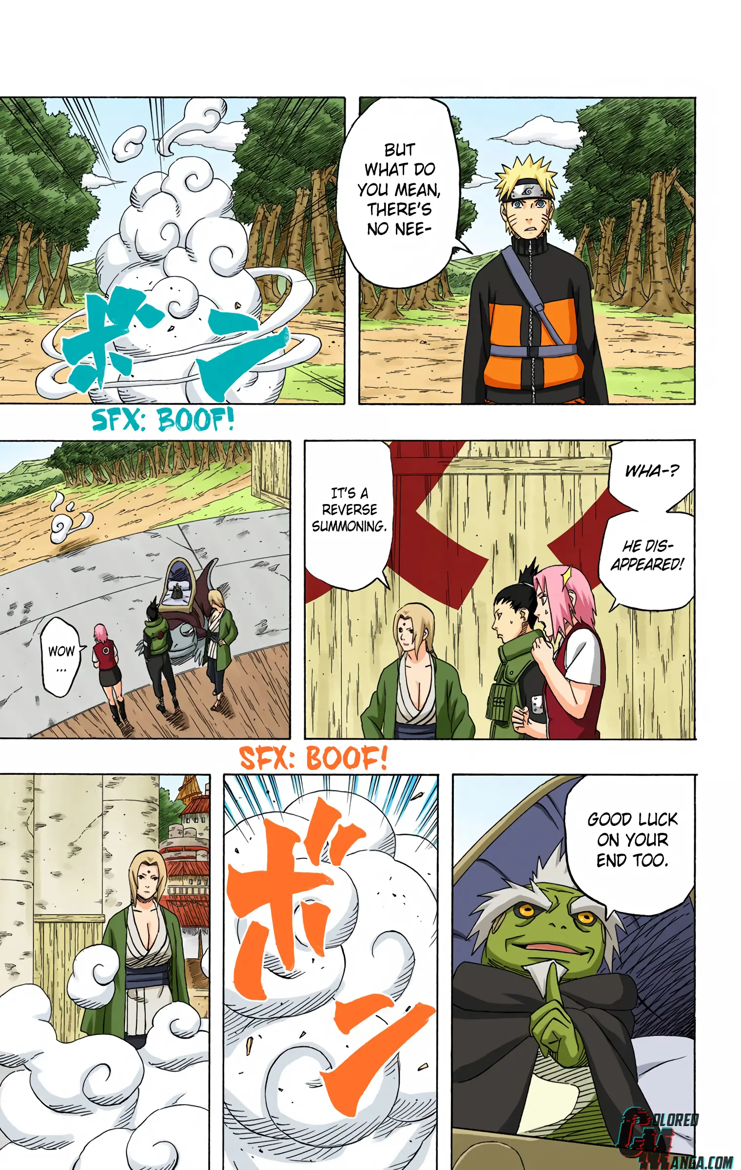 Naruto Colored Manga Online, chapter 409, page 5