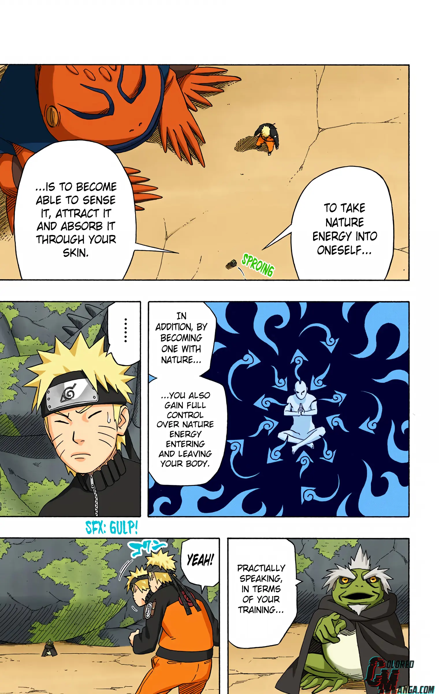 Naruto Colored Manga Online, chapter 410, page 8