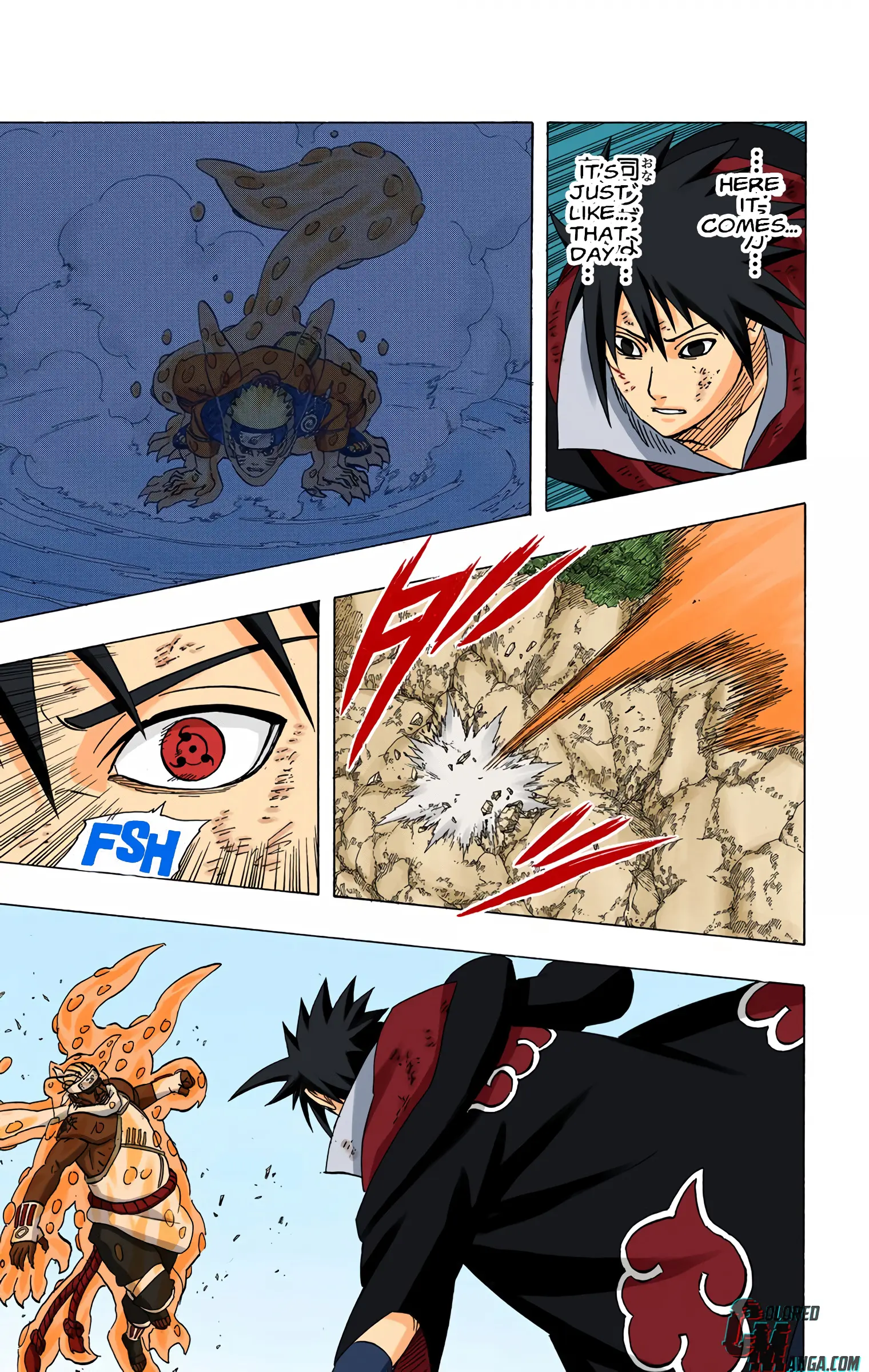 Naruto Colored Manga Online, chapter 413, page 9