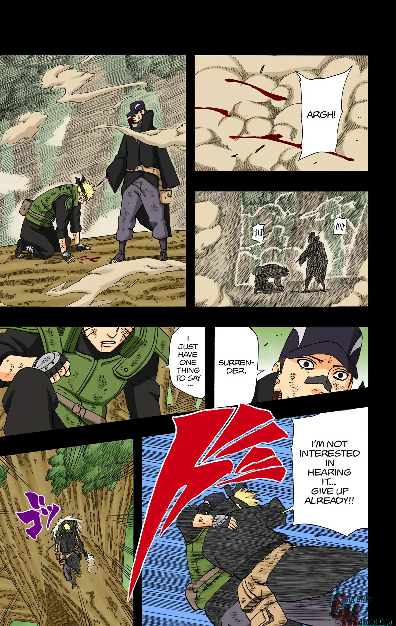 Naruto Colored Manga Online, chapter 416, page 3