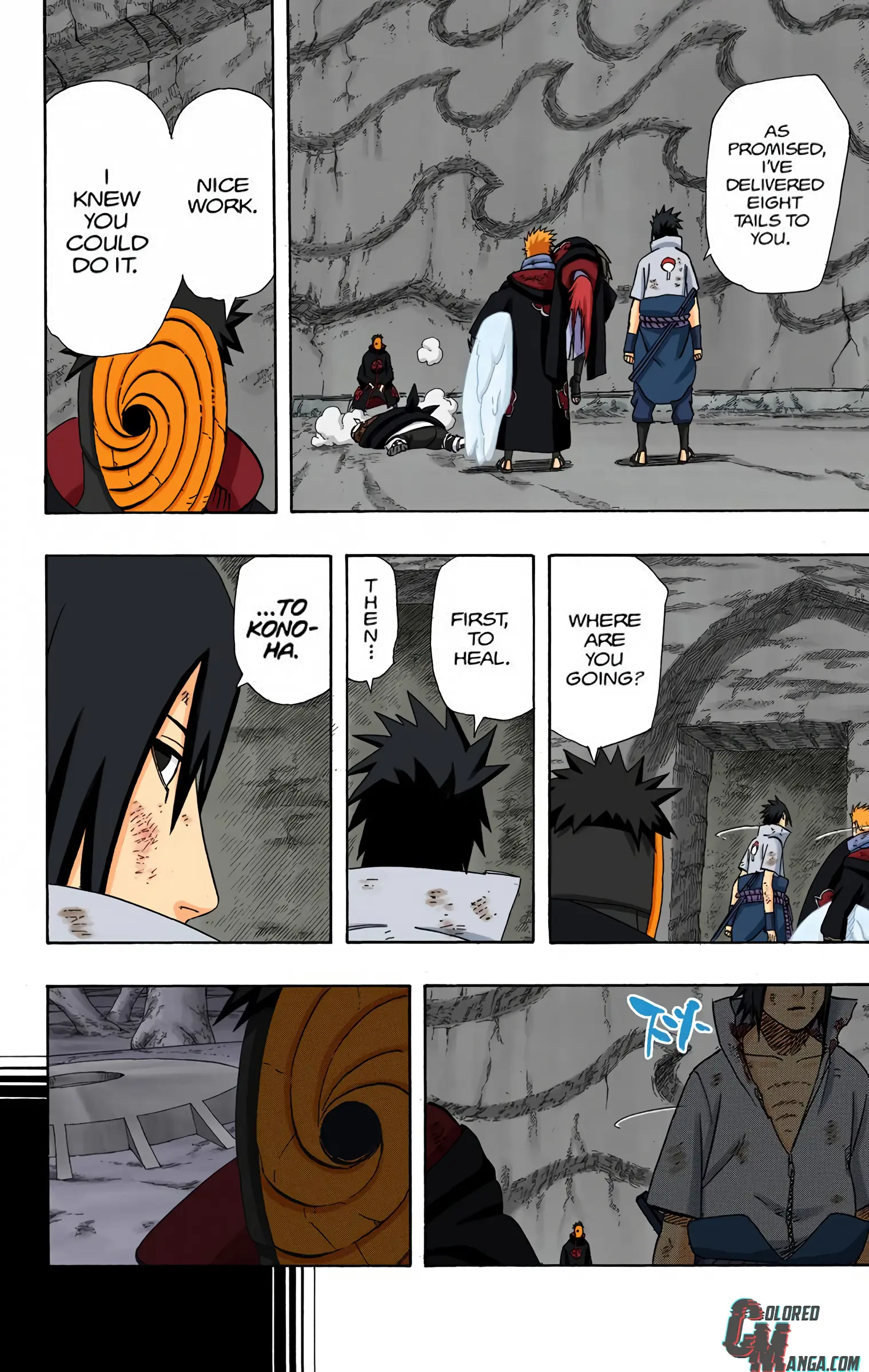 Naruto Colored Manga Online, chapter 416, page 12