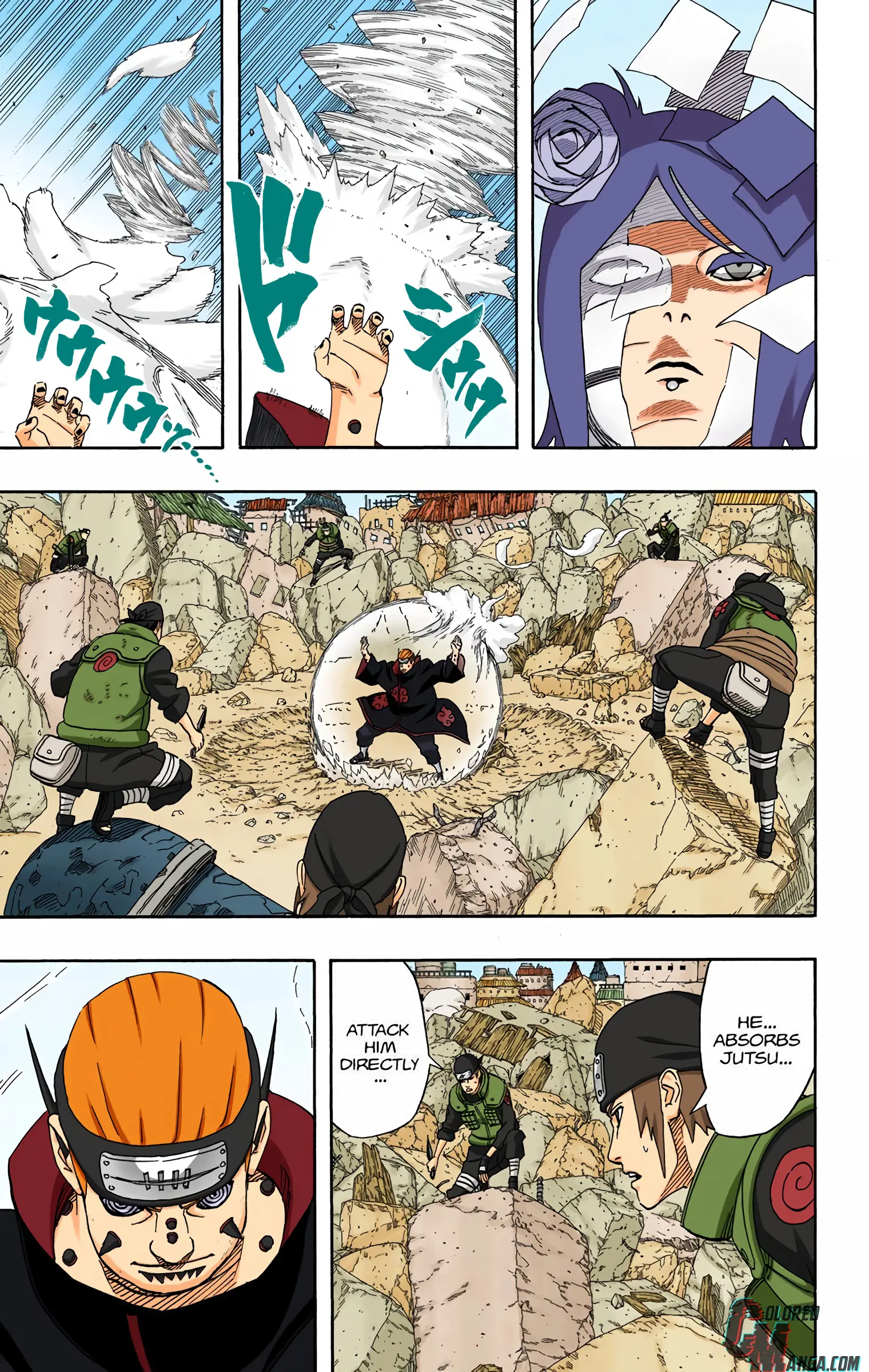 Naruto Colored Manga Online, chapter 422, page 3