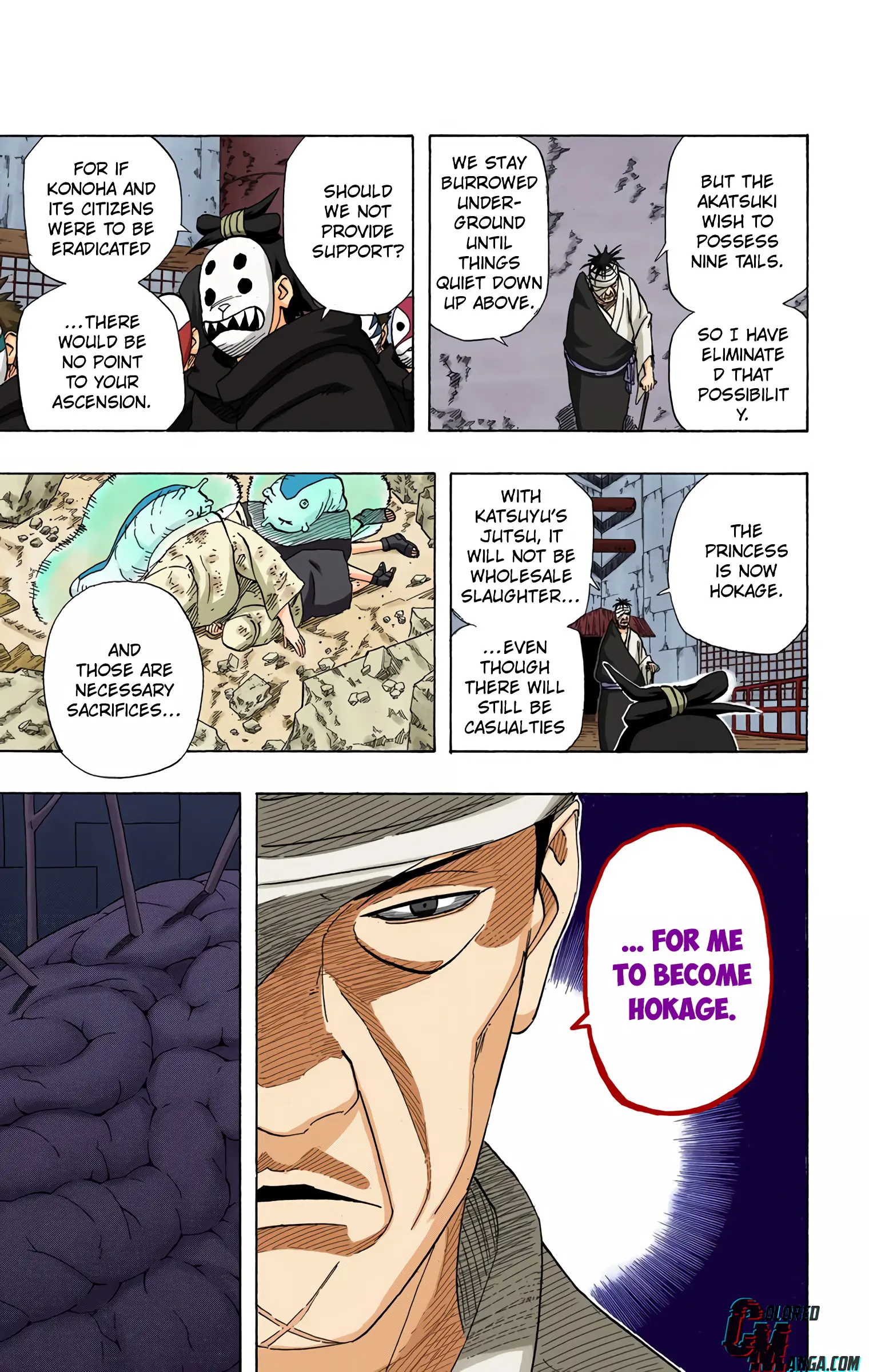 Naruto Colored Manga Online, chapter 424, page 3