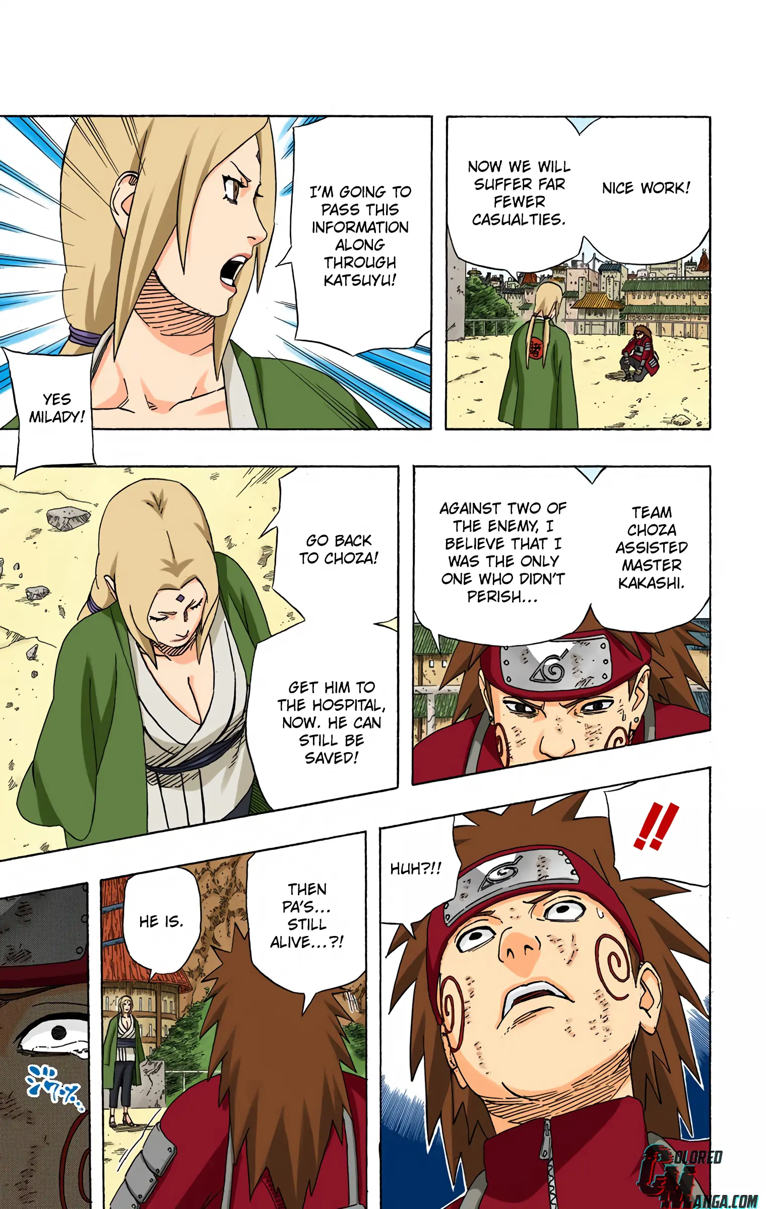 Naruto Colored Manga Online, chapter 427, page 9