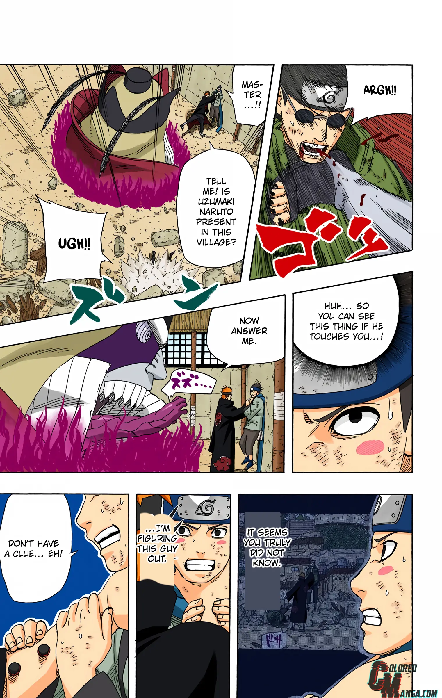 Naruto Colored Manga Online, chapter 428, page 3