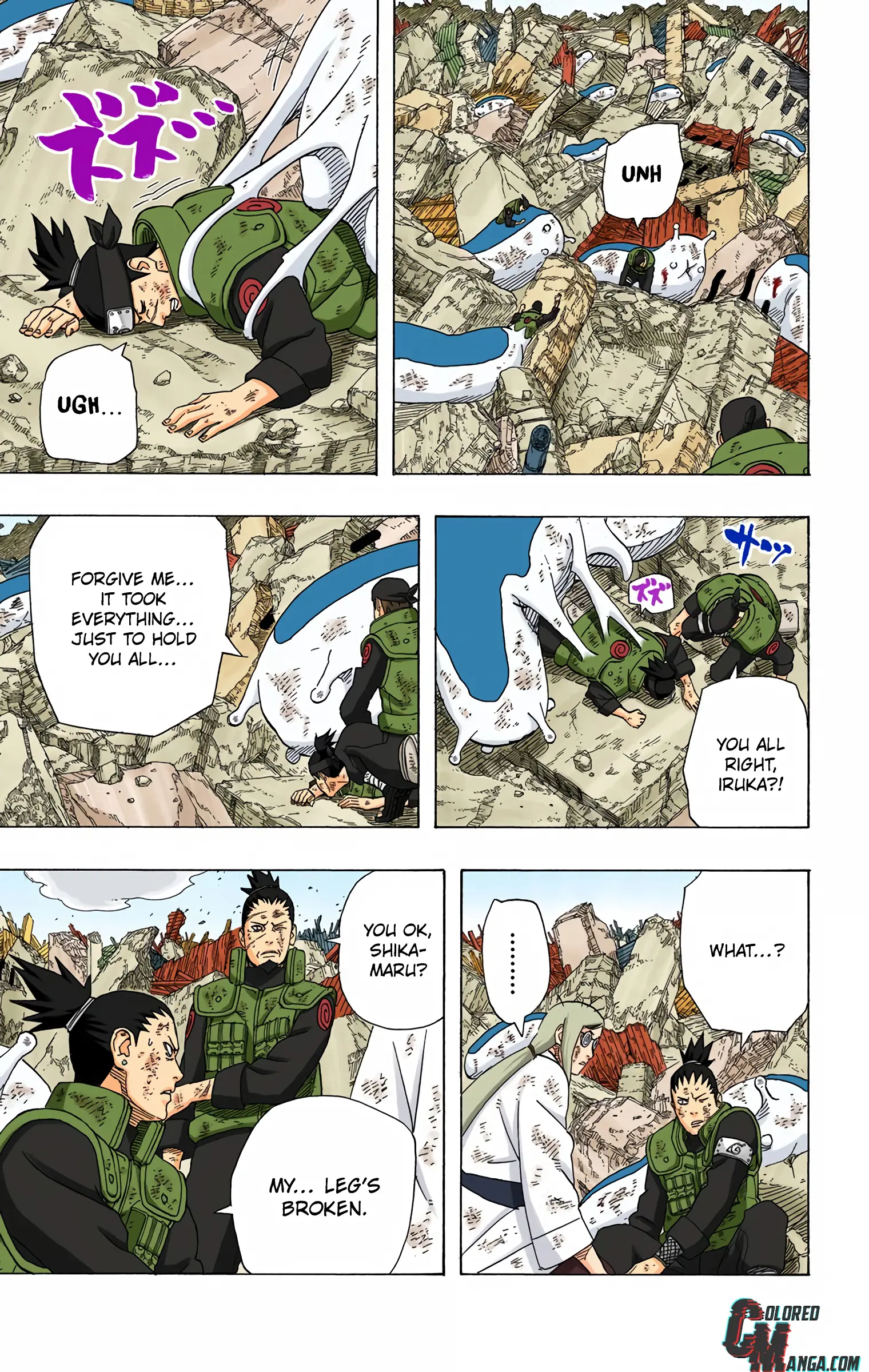 Naruto Colored Manga Online, chapter 430, page 7