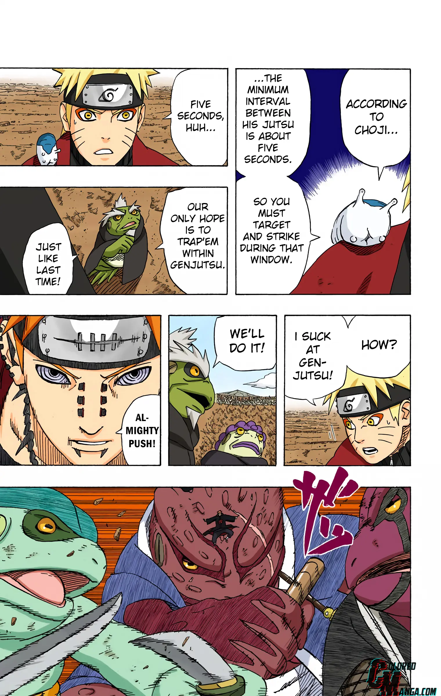 Naruto Colored Manga Online, chapter 434, page 9