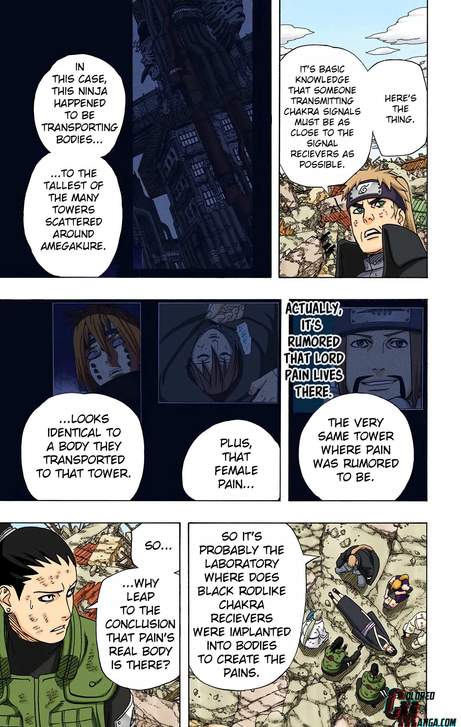 Naruto Colored Manga Online, chapter 436, page 3