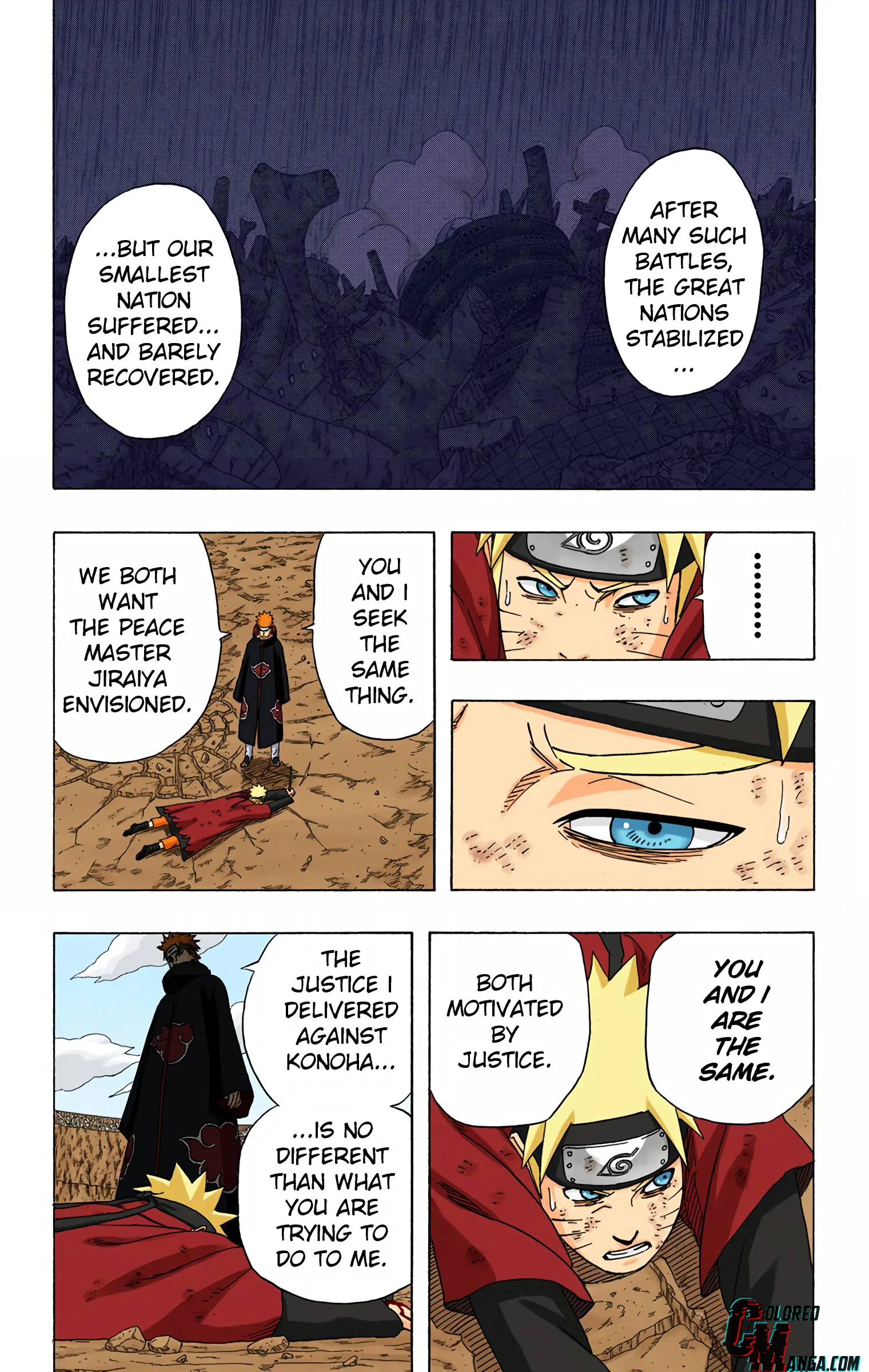 Naruto Colored Manga Online, chapter 436, page 9