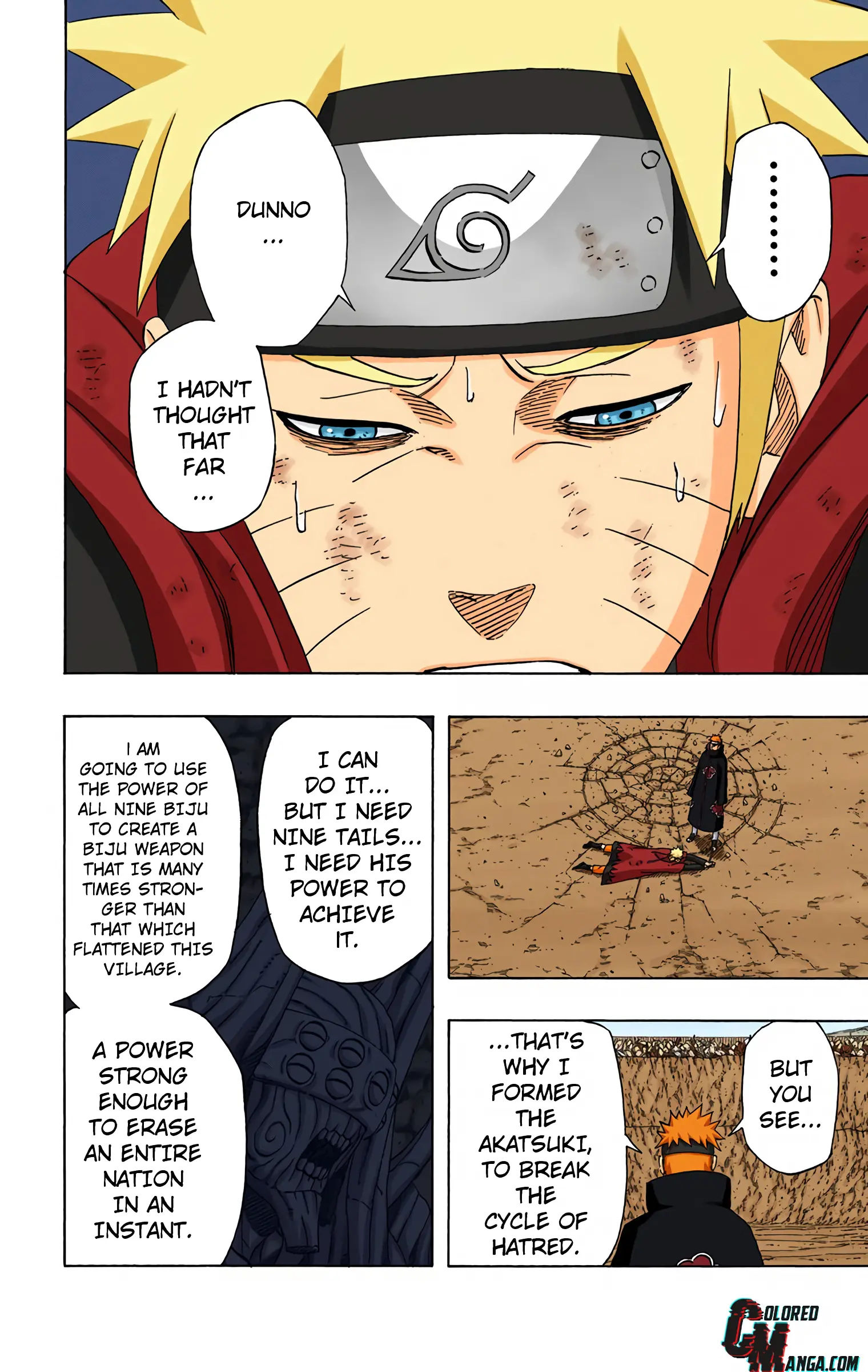 Naruto Colored Manga Online, chapter 436, page 14