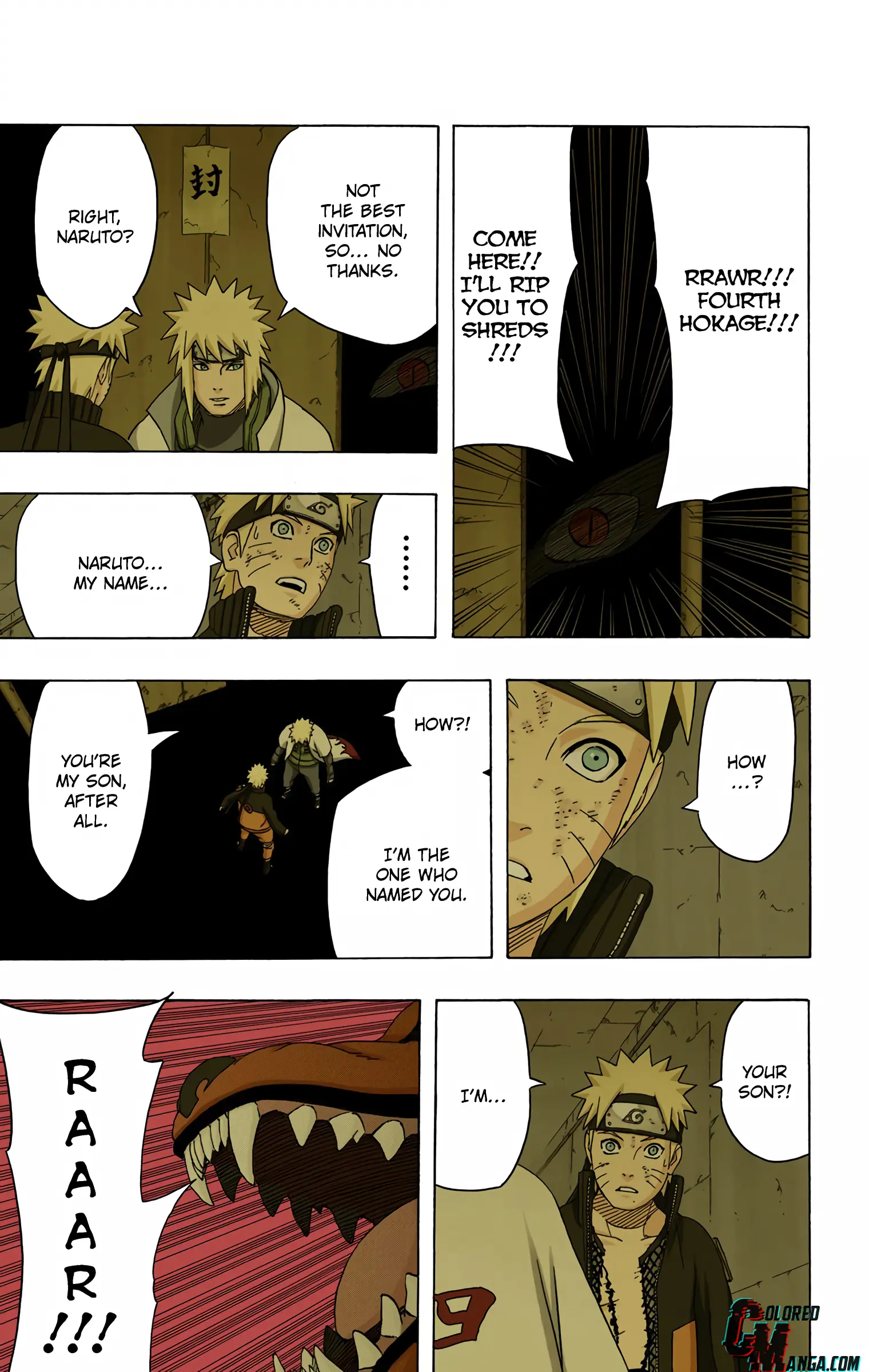 Naruto Colored Manga Online, chapter 440, page 3