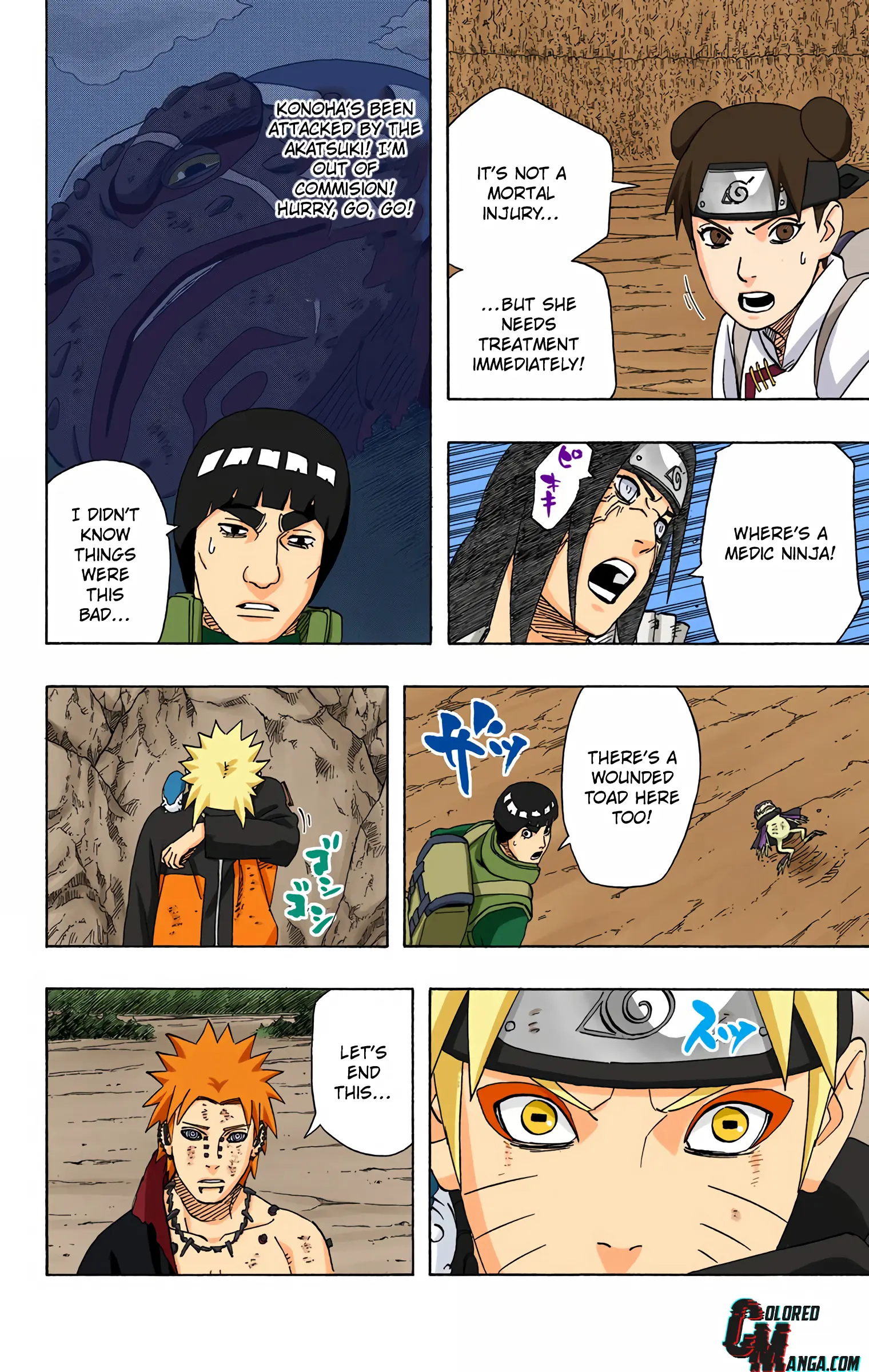 Naruto Colored Manga Online, chapter 441, page 8