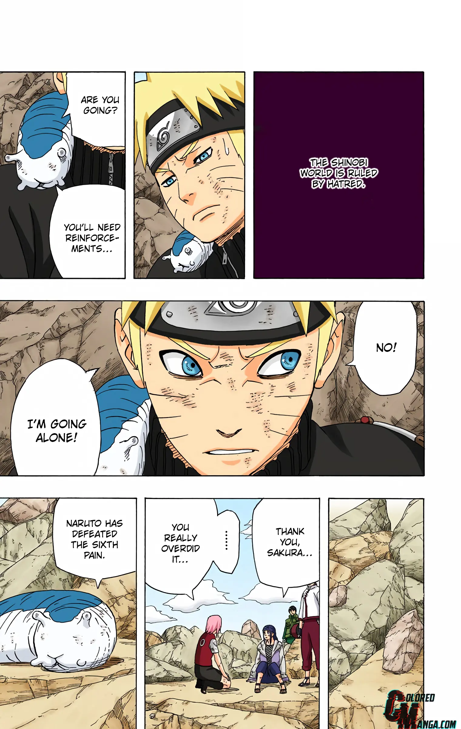 Naruto Colored Manga Online, chapter 443, page 13
