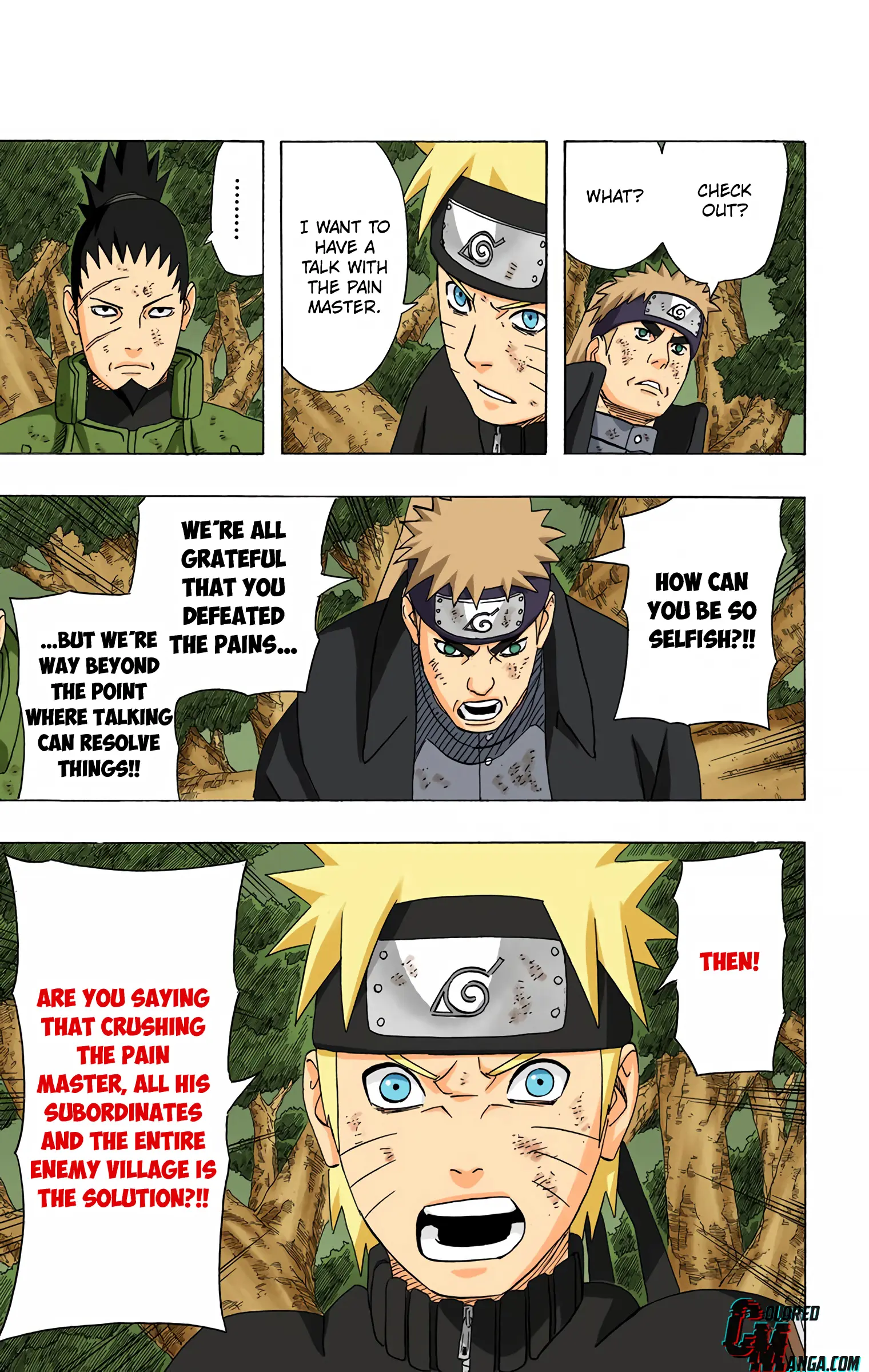 Naruto Colored Manga Online, chapter 443, page 19