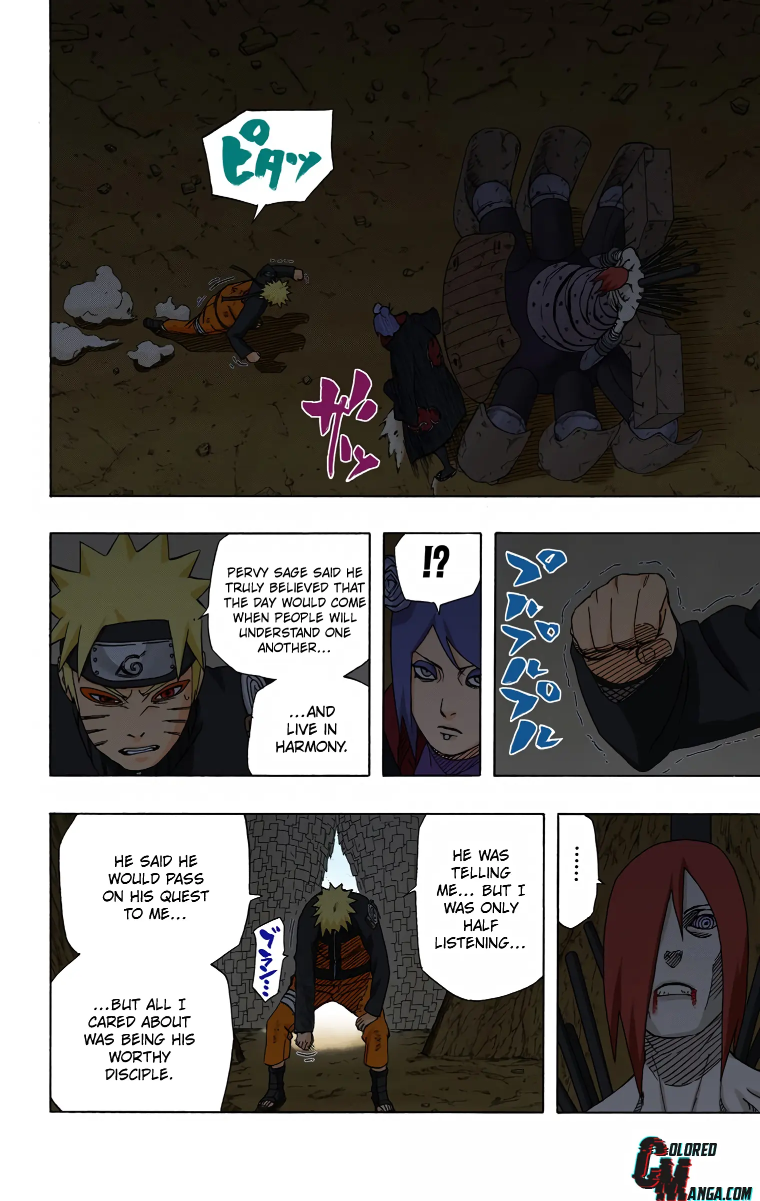 Naruto Colored Manga Online, chapter 444, page 8