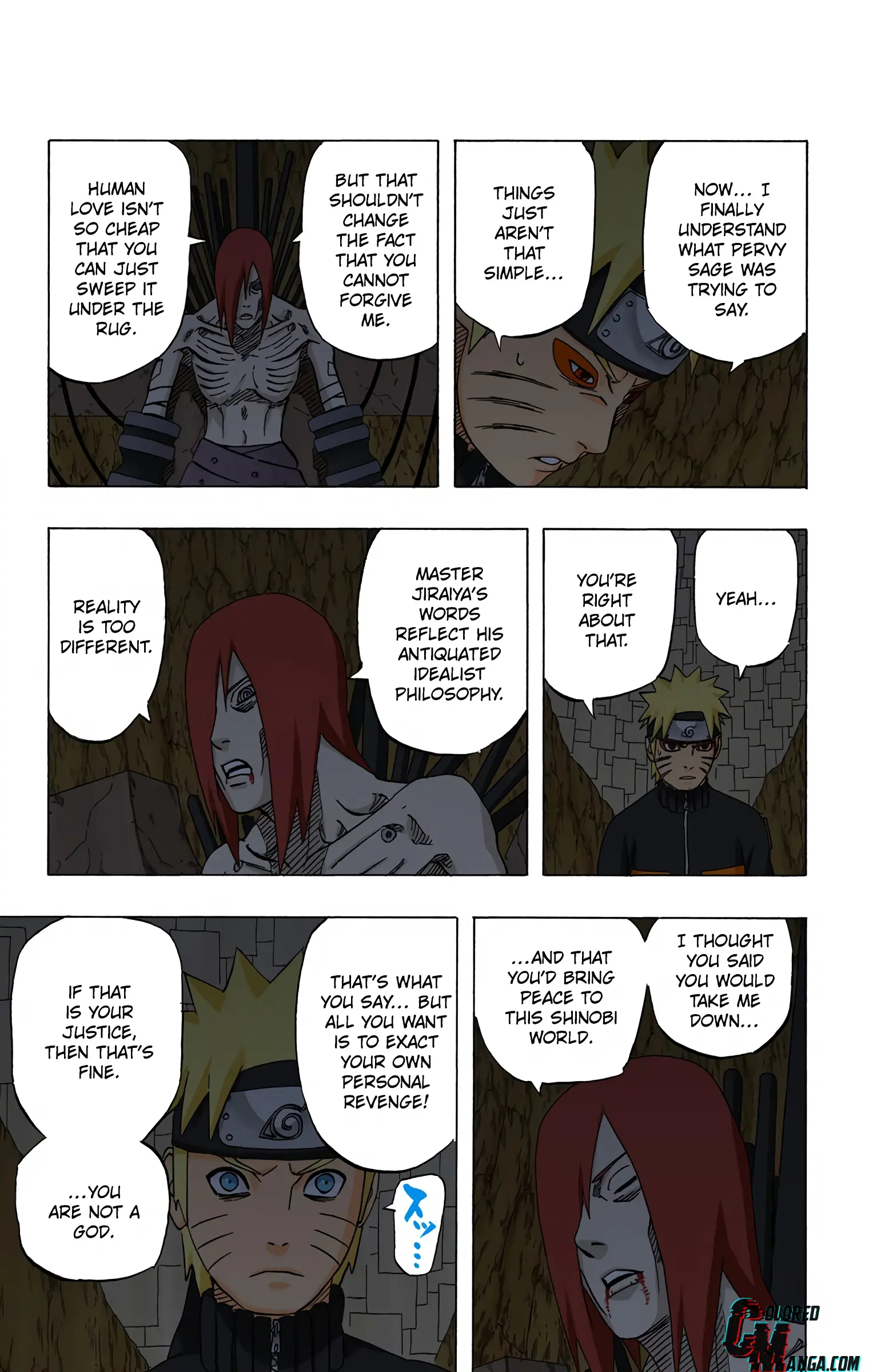 Naruto Colored Manga Online, chapter 444, page 9
