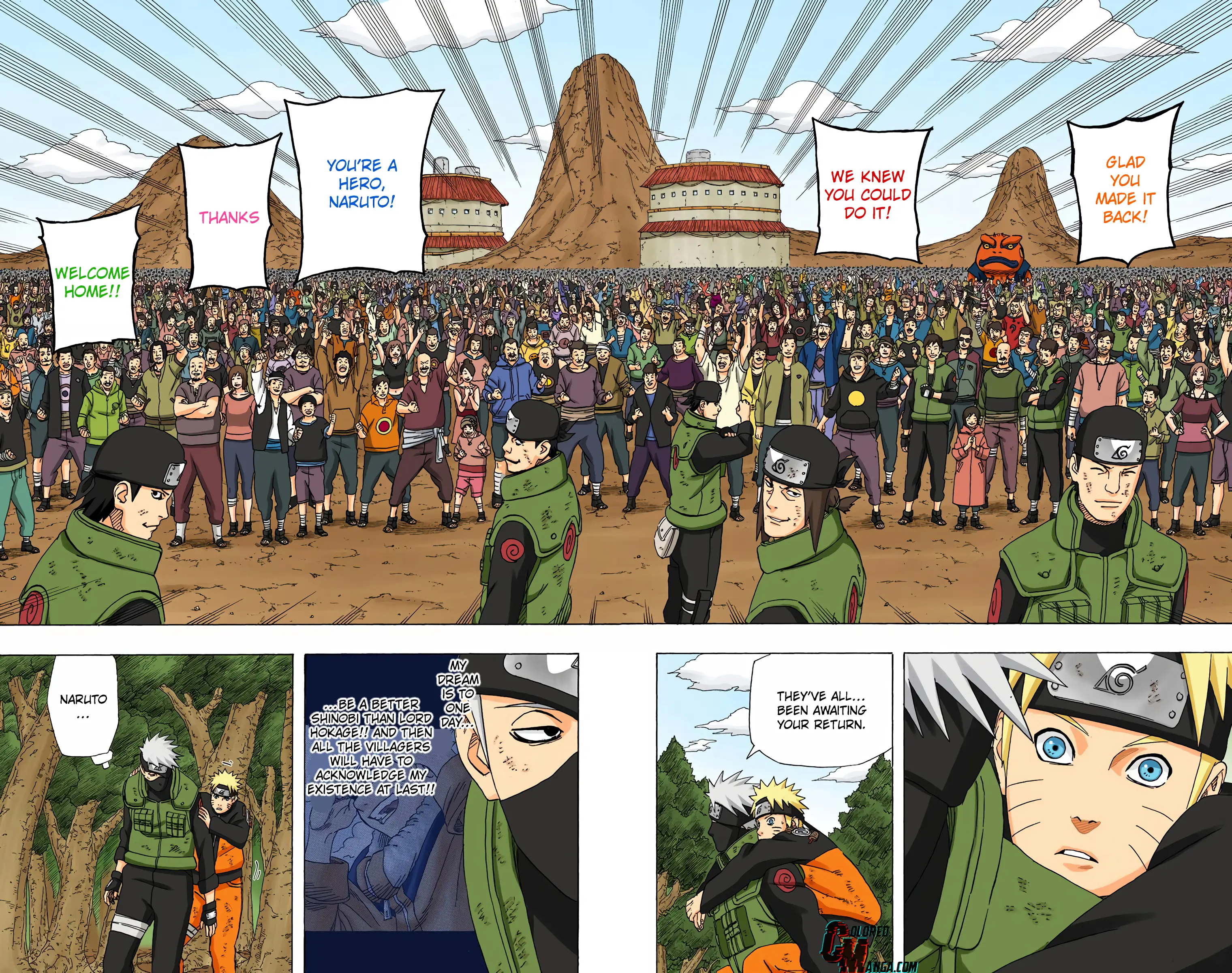 Naruto Colored Manga Online, chapter 450, page 2