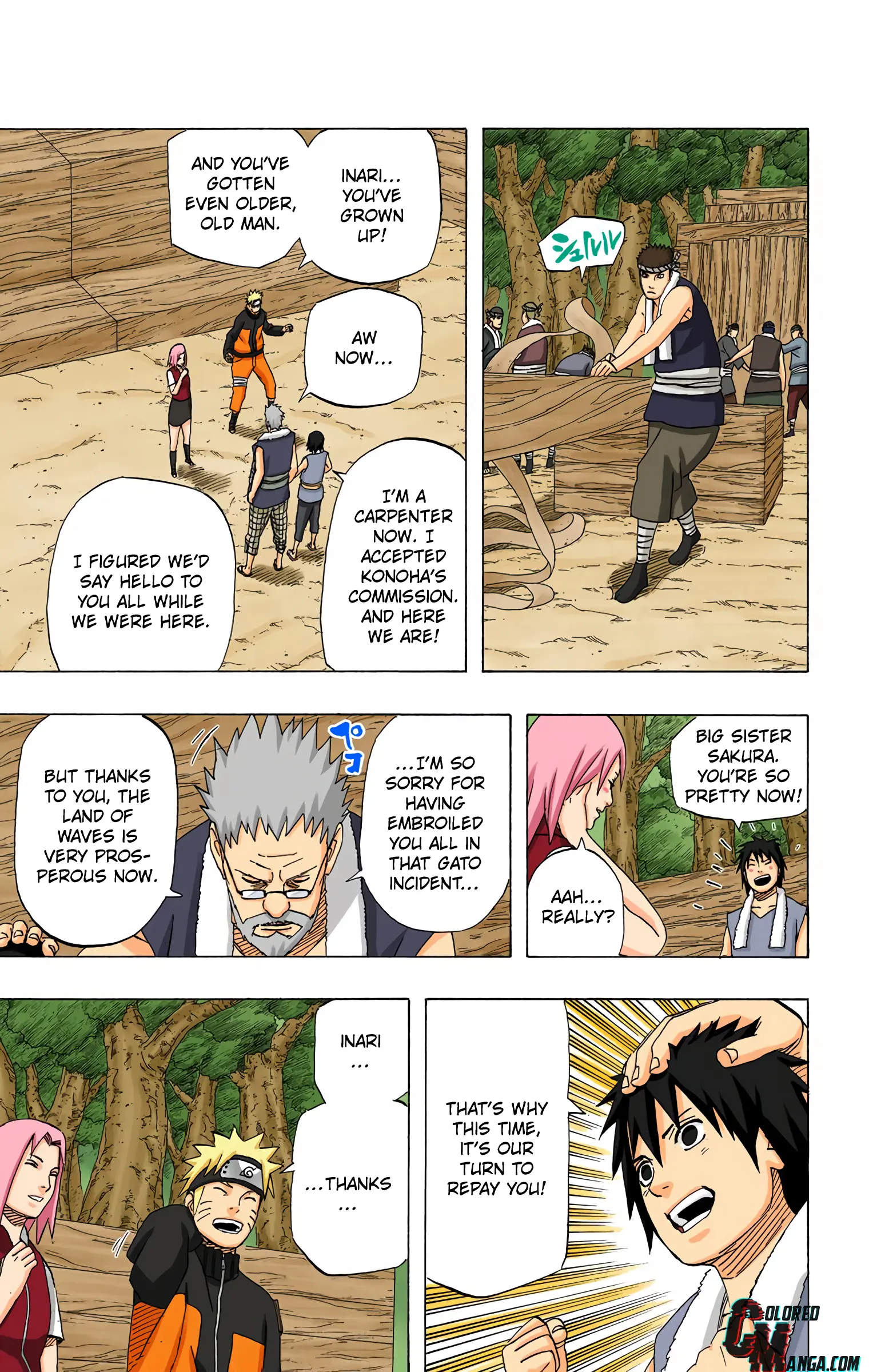 Naruto Colored Manga Online, chapter 451, page 4