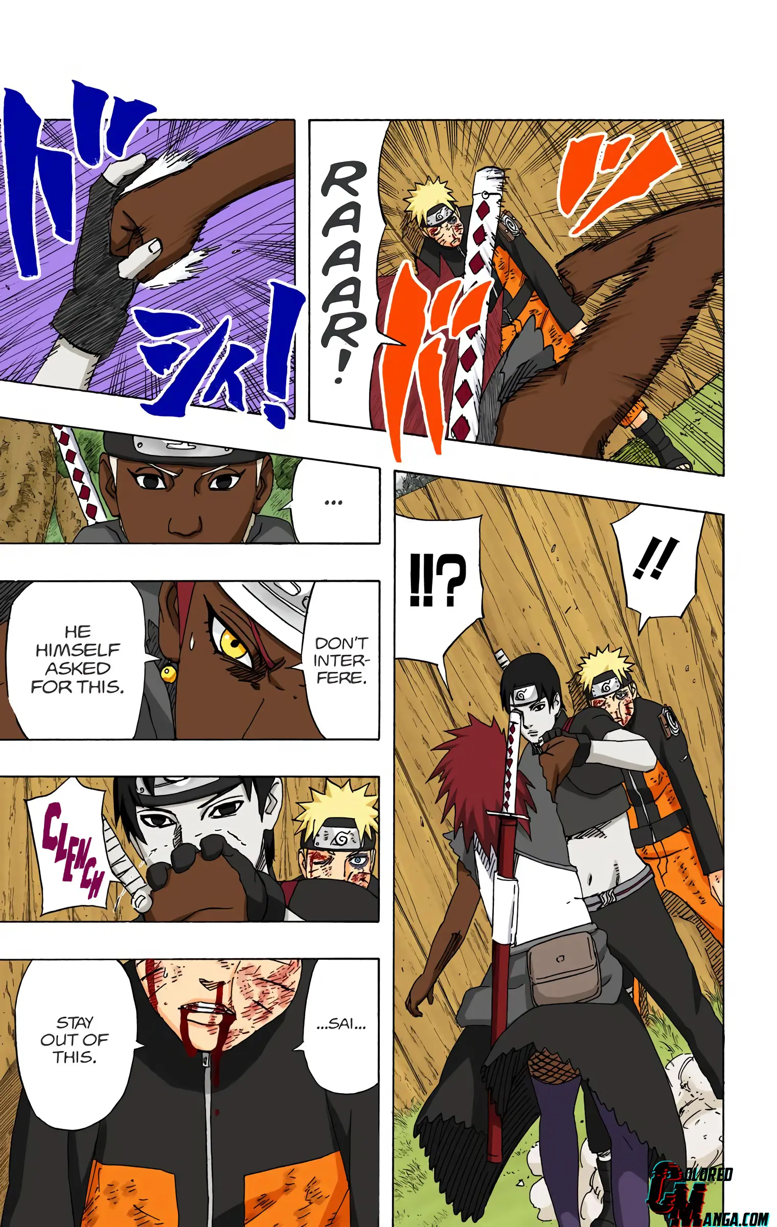 Naruto Colored Manga Online, chapter 455, page 5