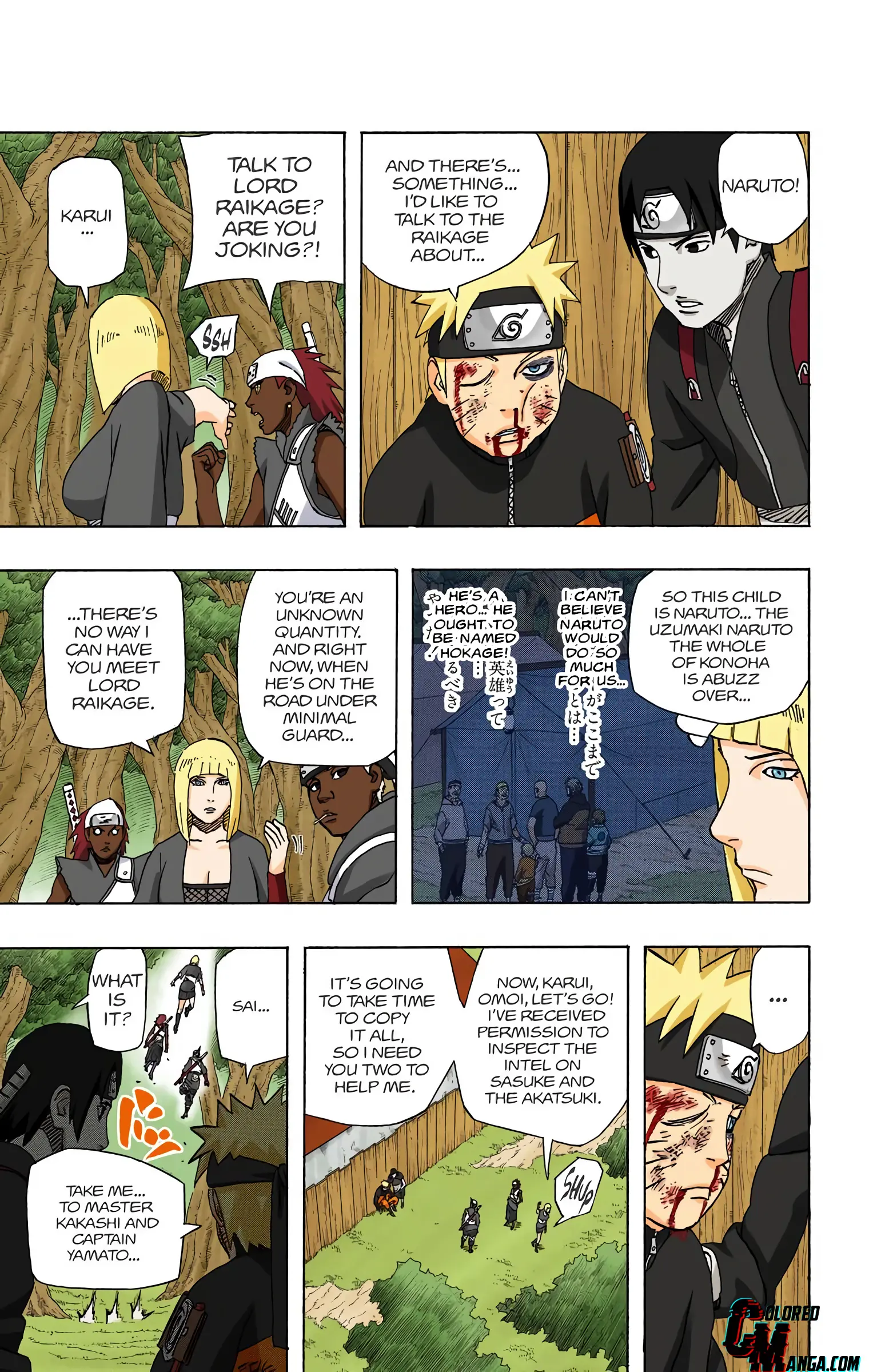 Naruto Colored Manga Online, chapter 455, page 9