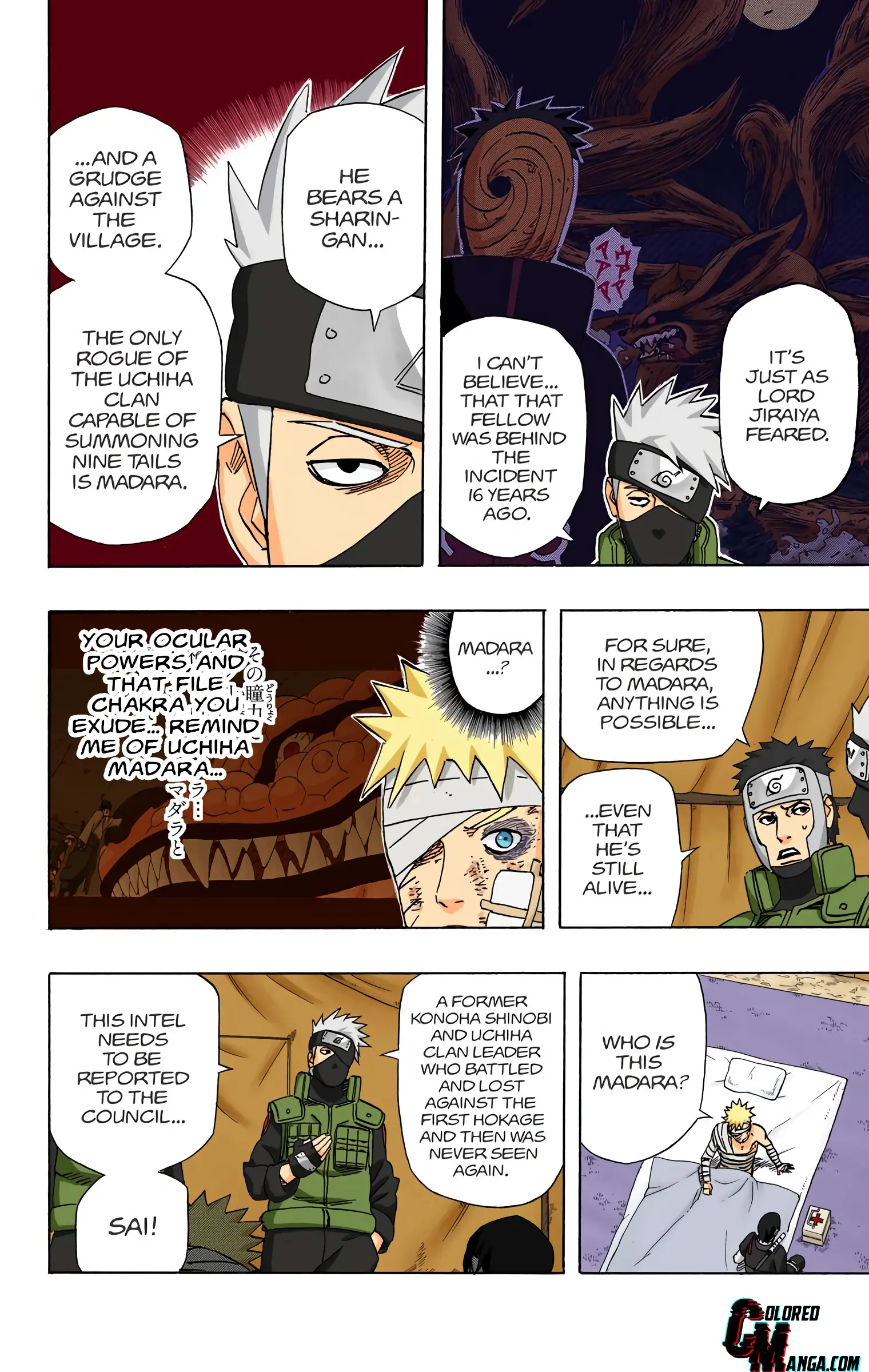 Naruto Colored Manga Online, chapter 455, page 14