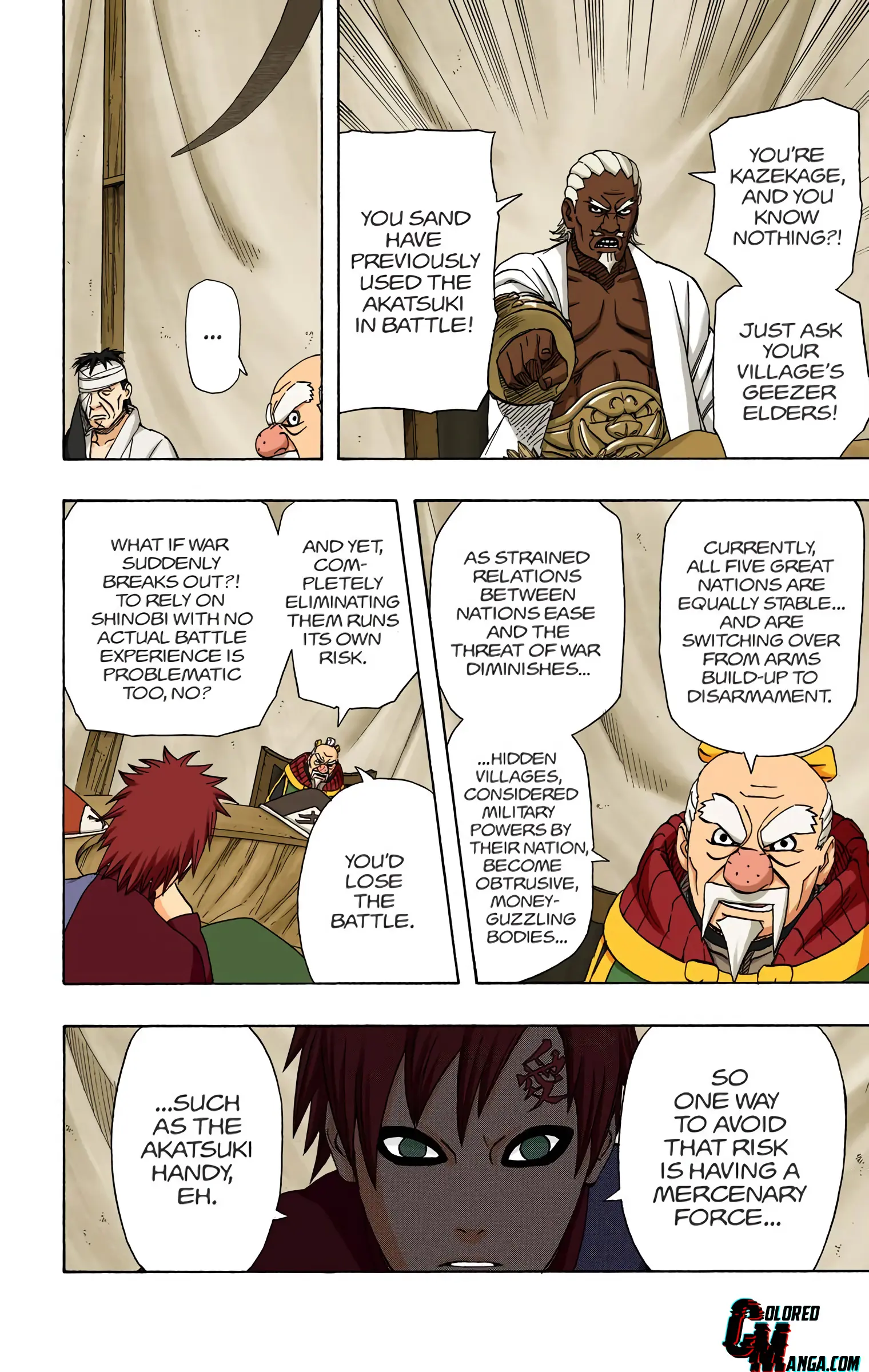 Naruto Colored Manga Online, chapter 458, page 7