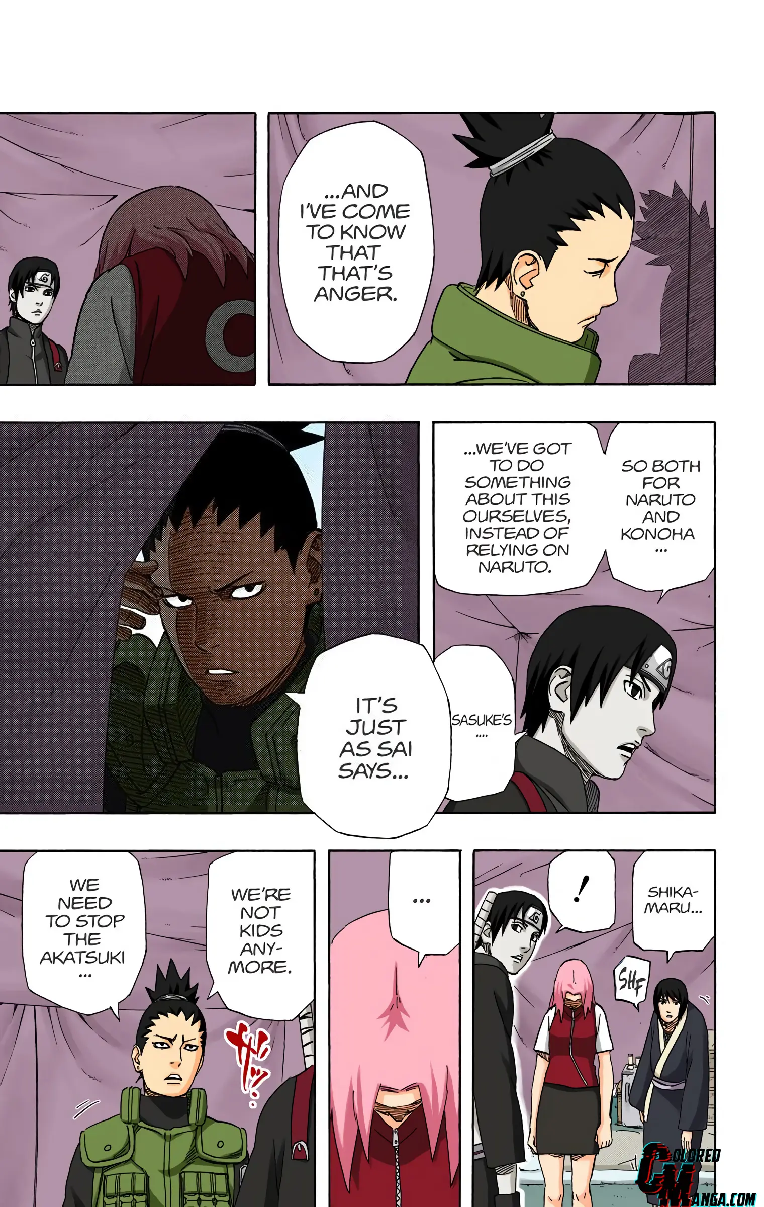 Naruto Colored Manga Online, chapter 459, page 7