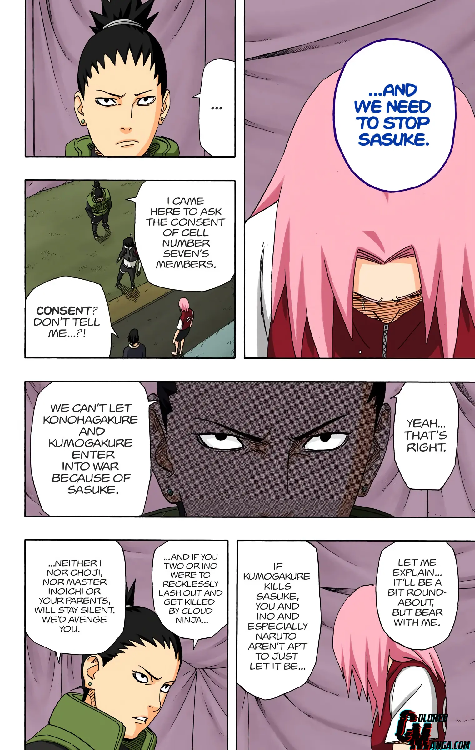 Naruto Colored Manga Online, chapter 459, page 8