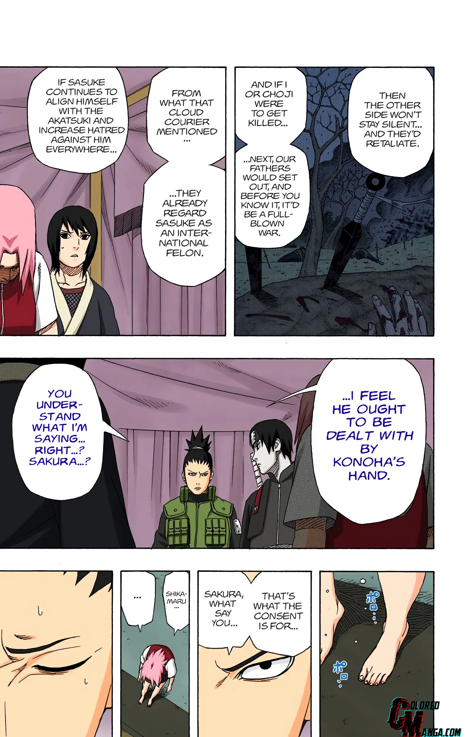 Naruto Colored Manga Online, chapter 459, page 9