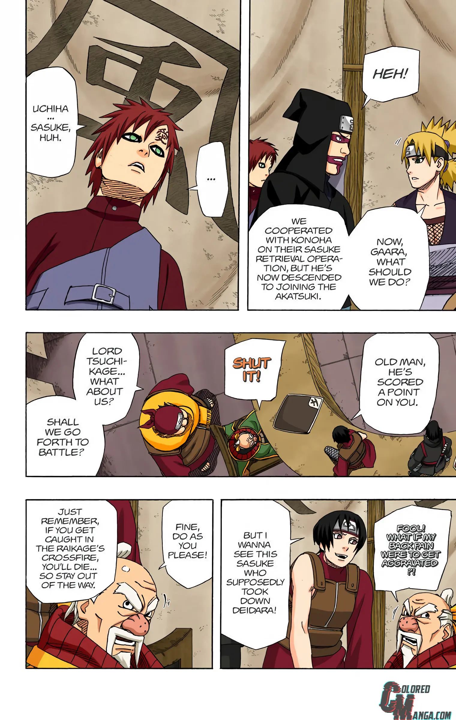 Naruto Colored Manga Online, chapter 461, page 14