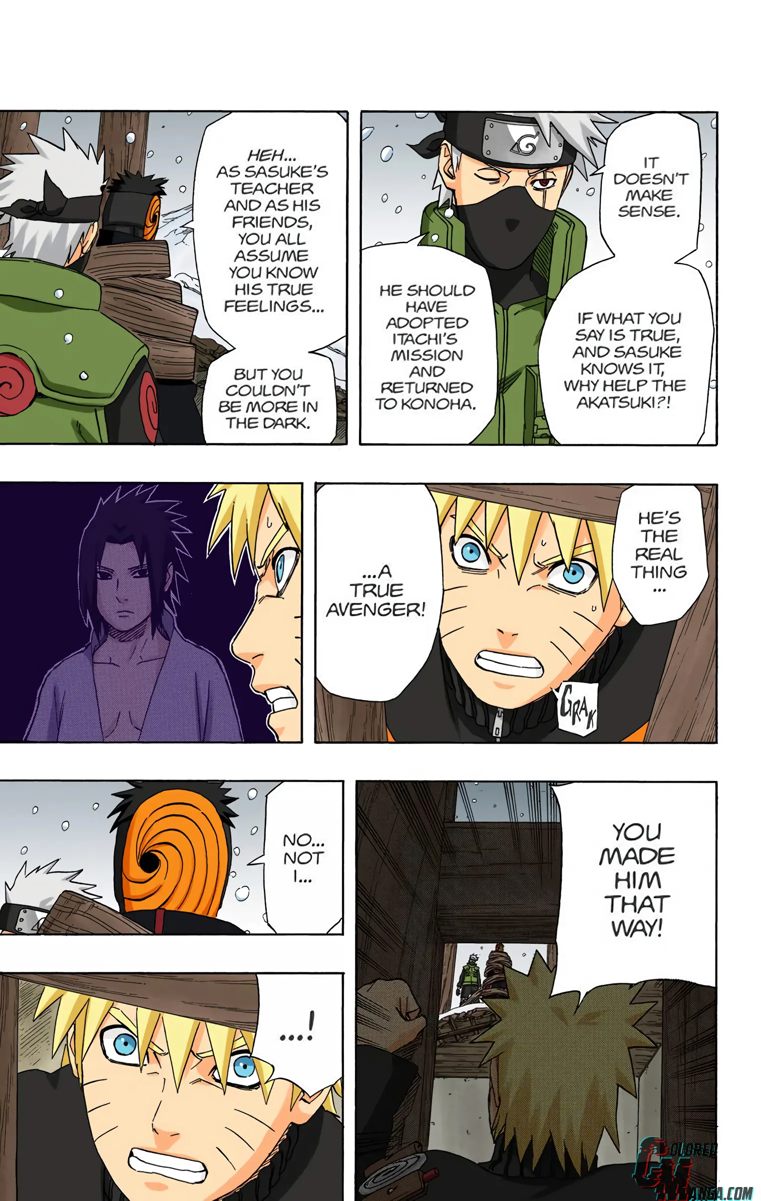 Naruto Colored Manga Online, chapter 462, page 9