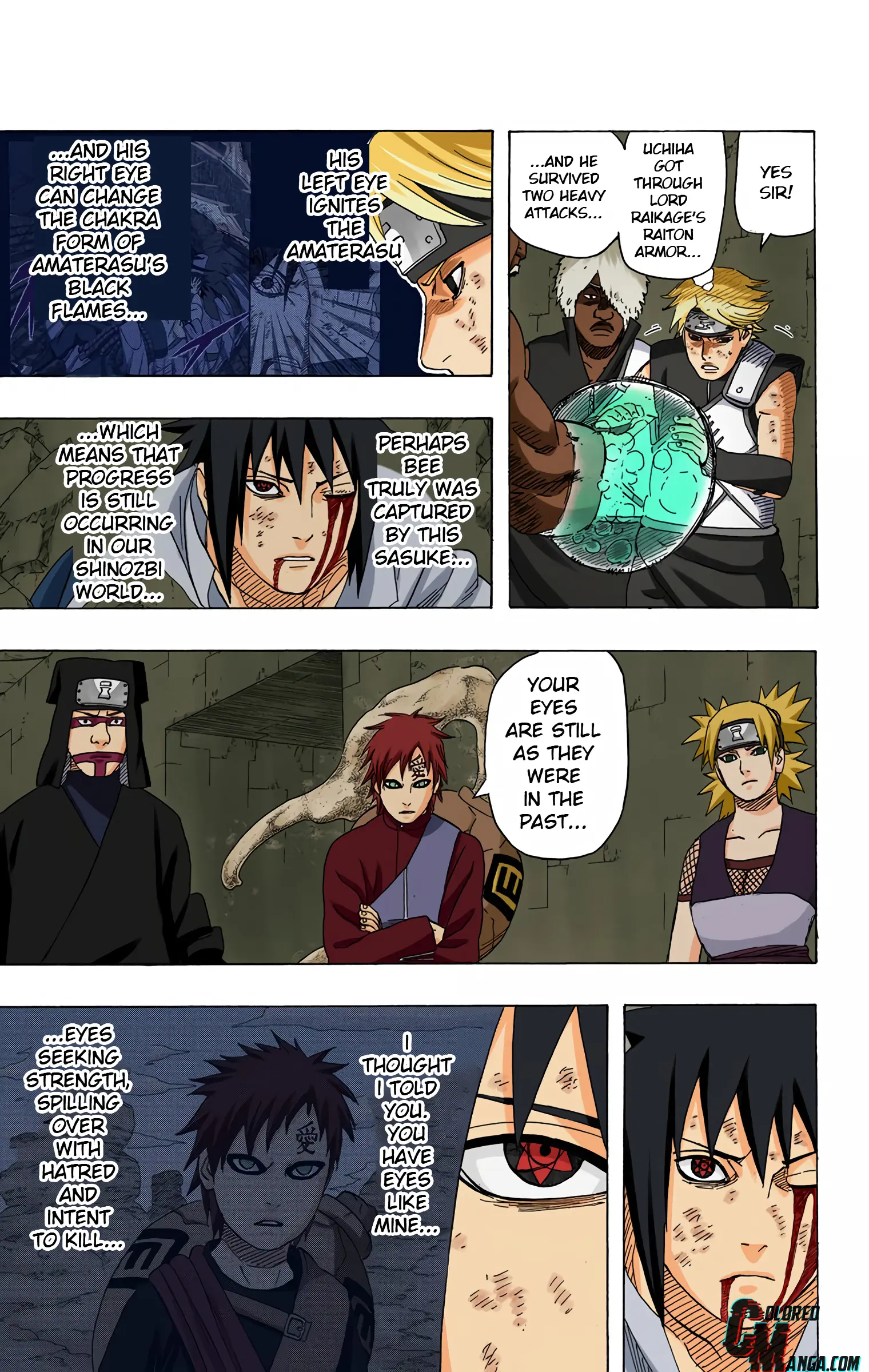 Naruto Colored Manga Online, chapter 464, page 13