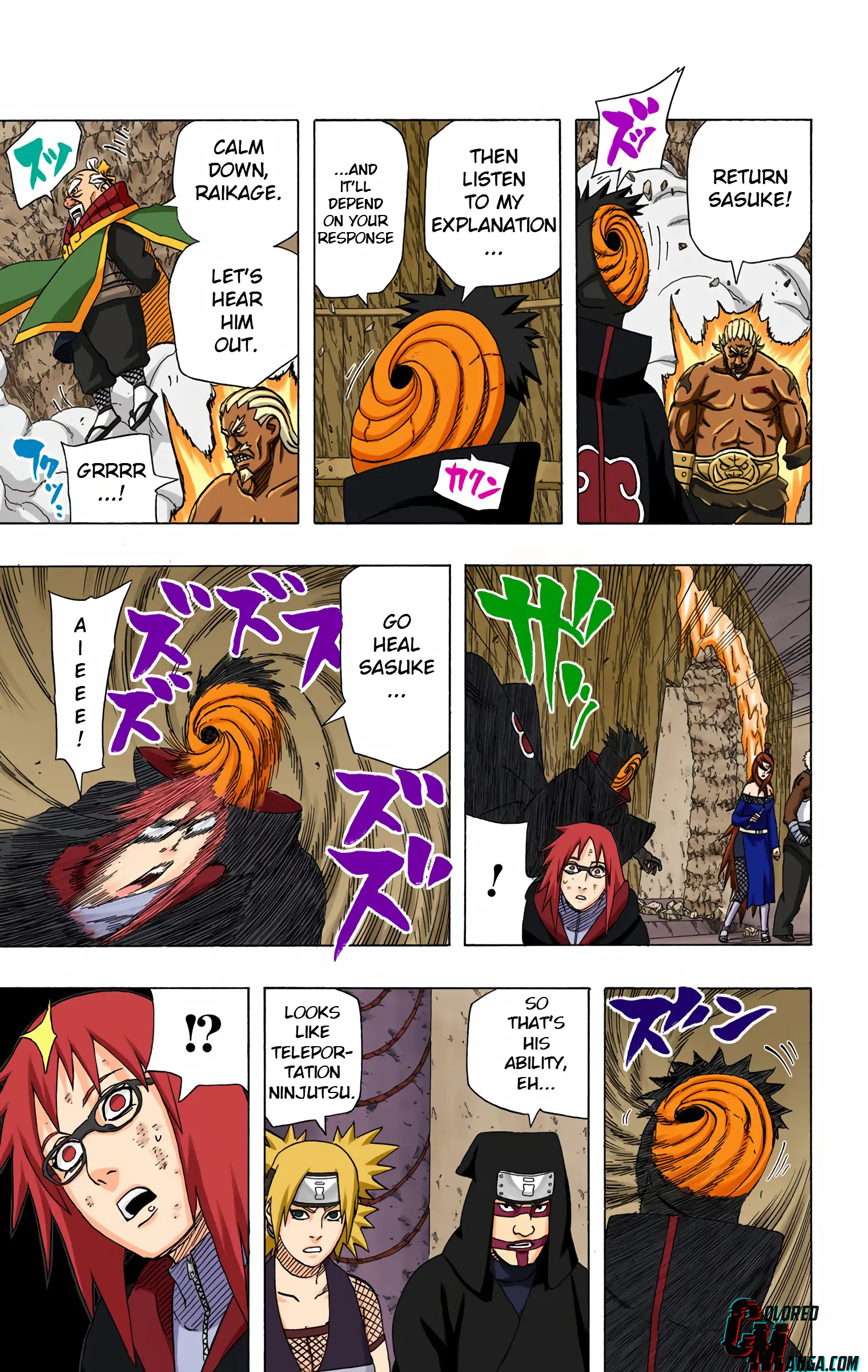 Naruto Colored Manga Online, chapter 467, page 8