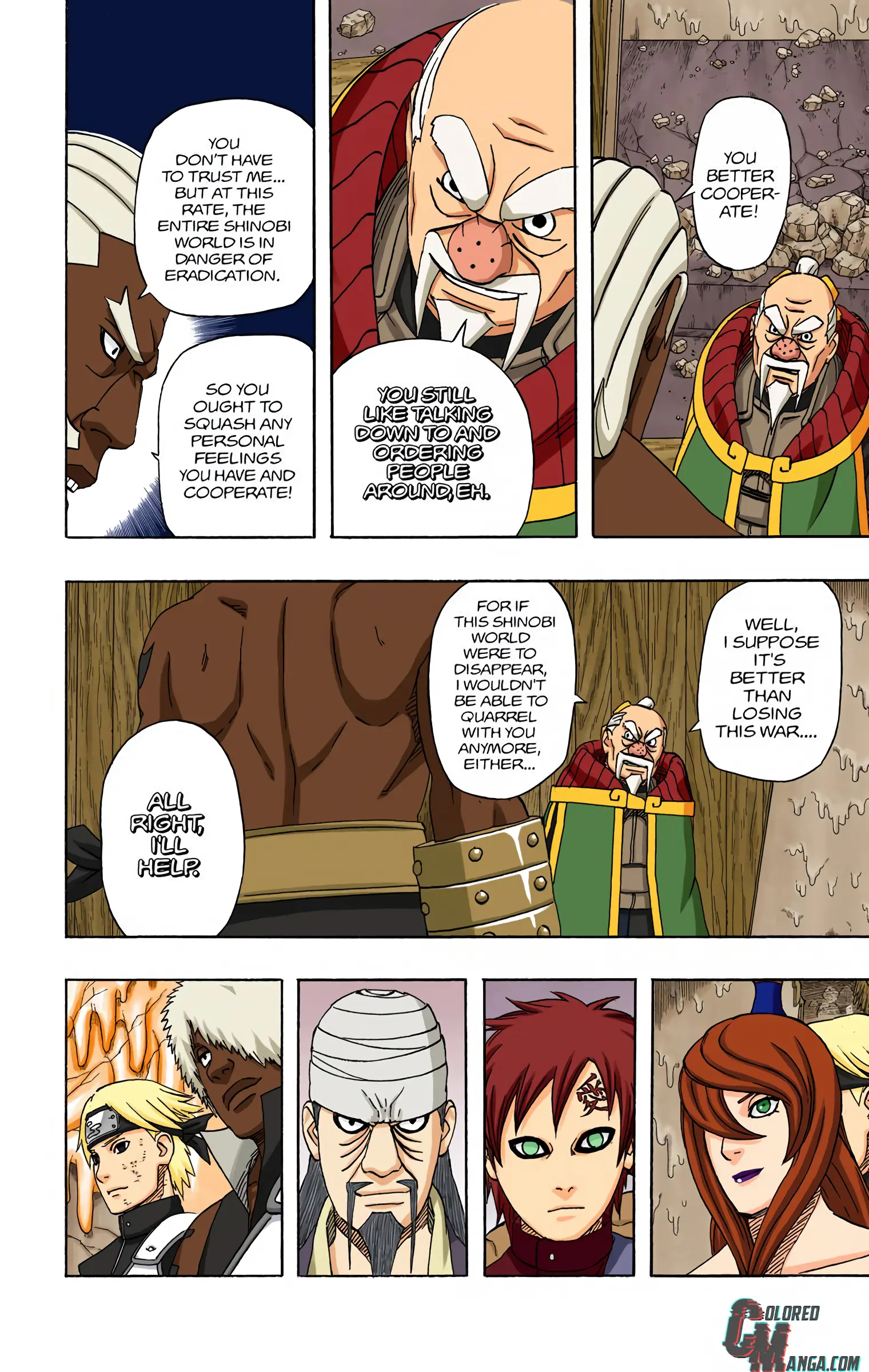 Naruto Colored Manga Online, chapter 469, page 8