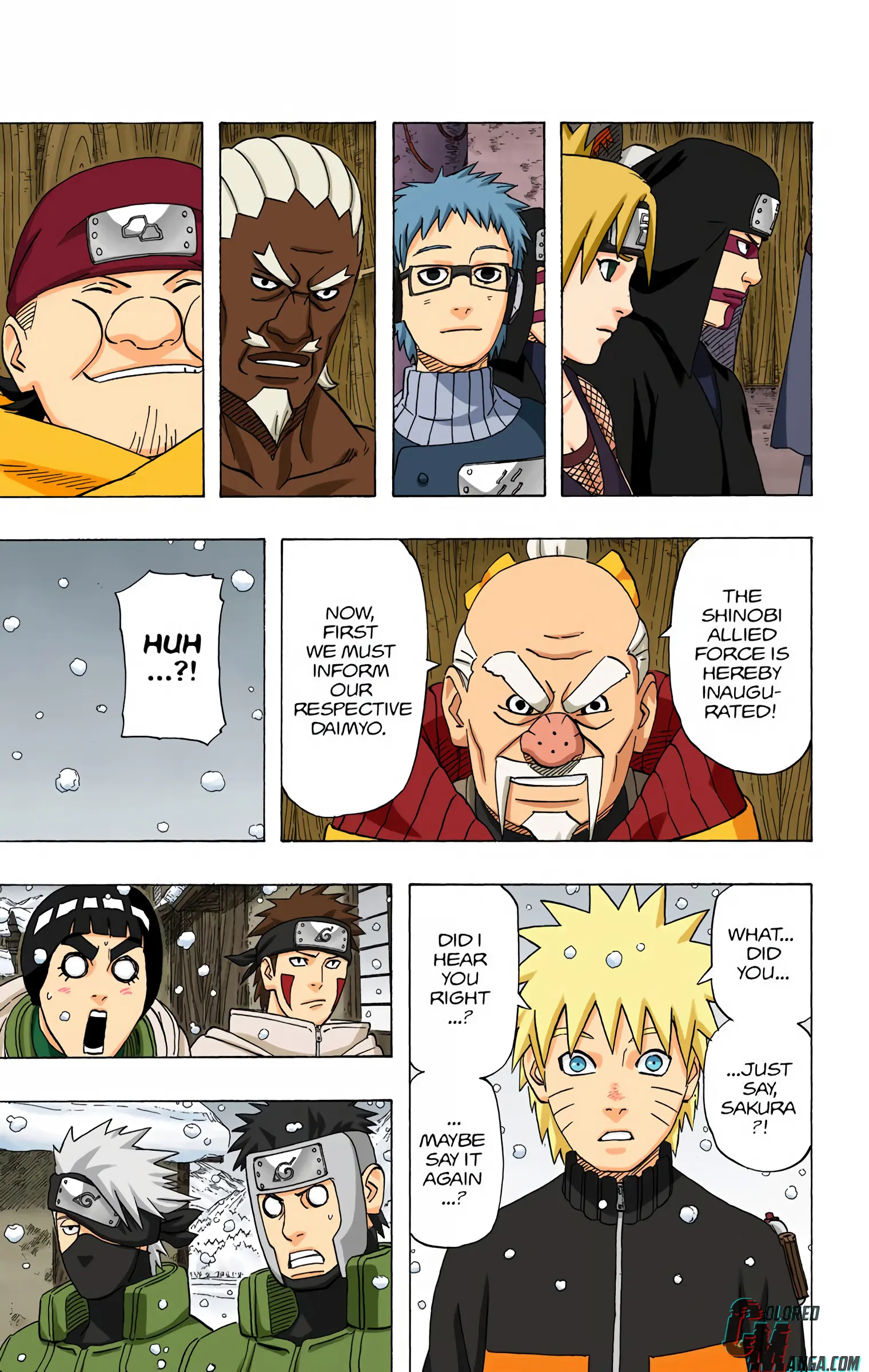 Naruto Colored Manga Online, chapter 469, page 9