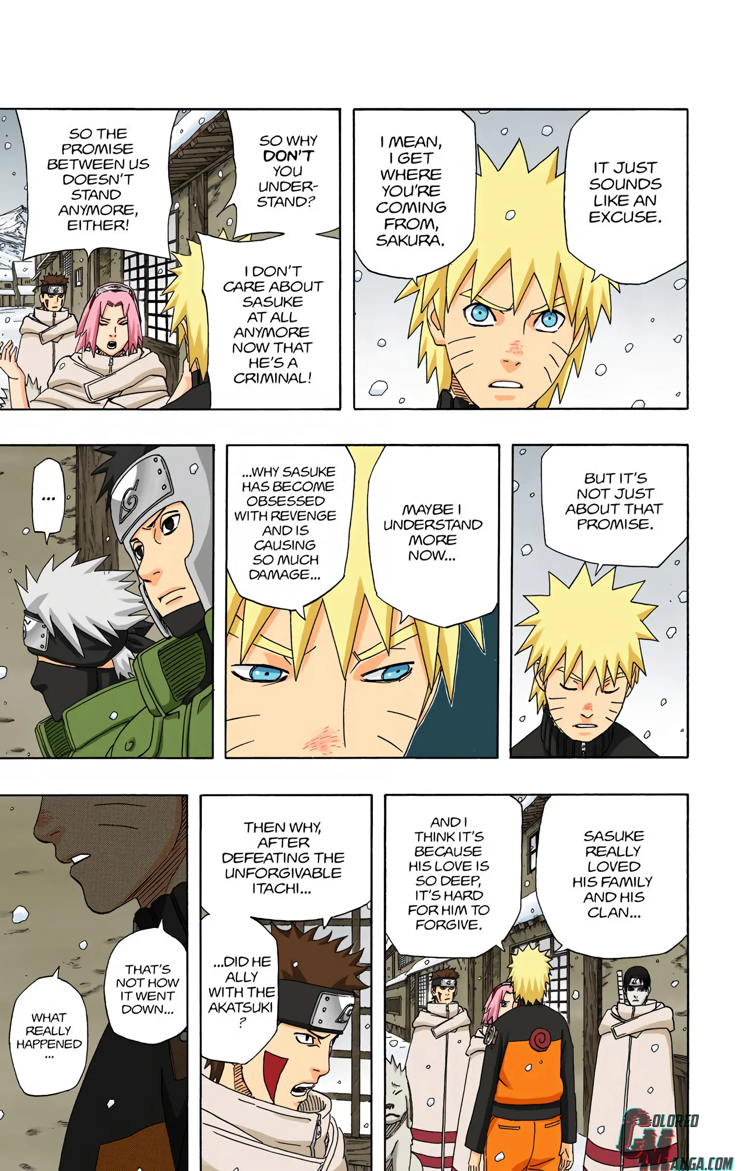 Naruto Colored Manga Online, chapter 470, page 3