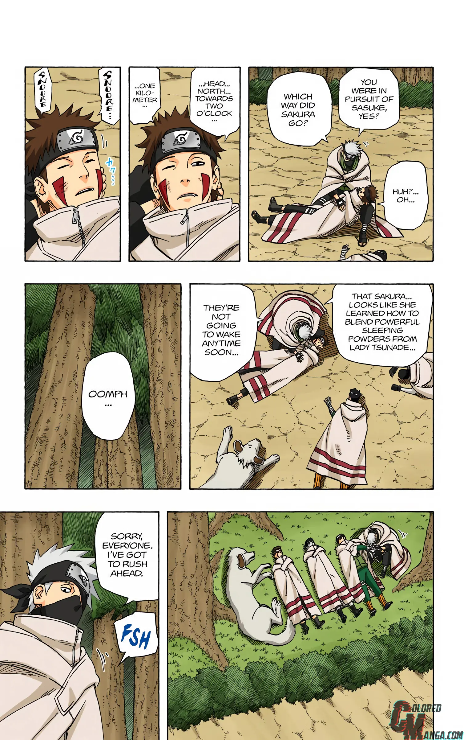 Naruto Colored Manga Online, chapter 483, page 3