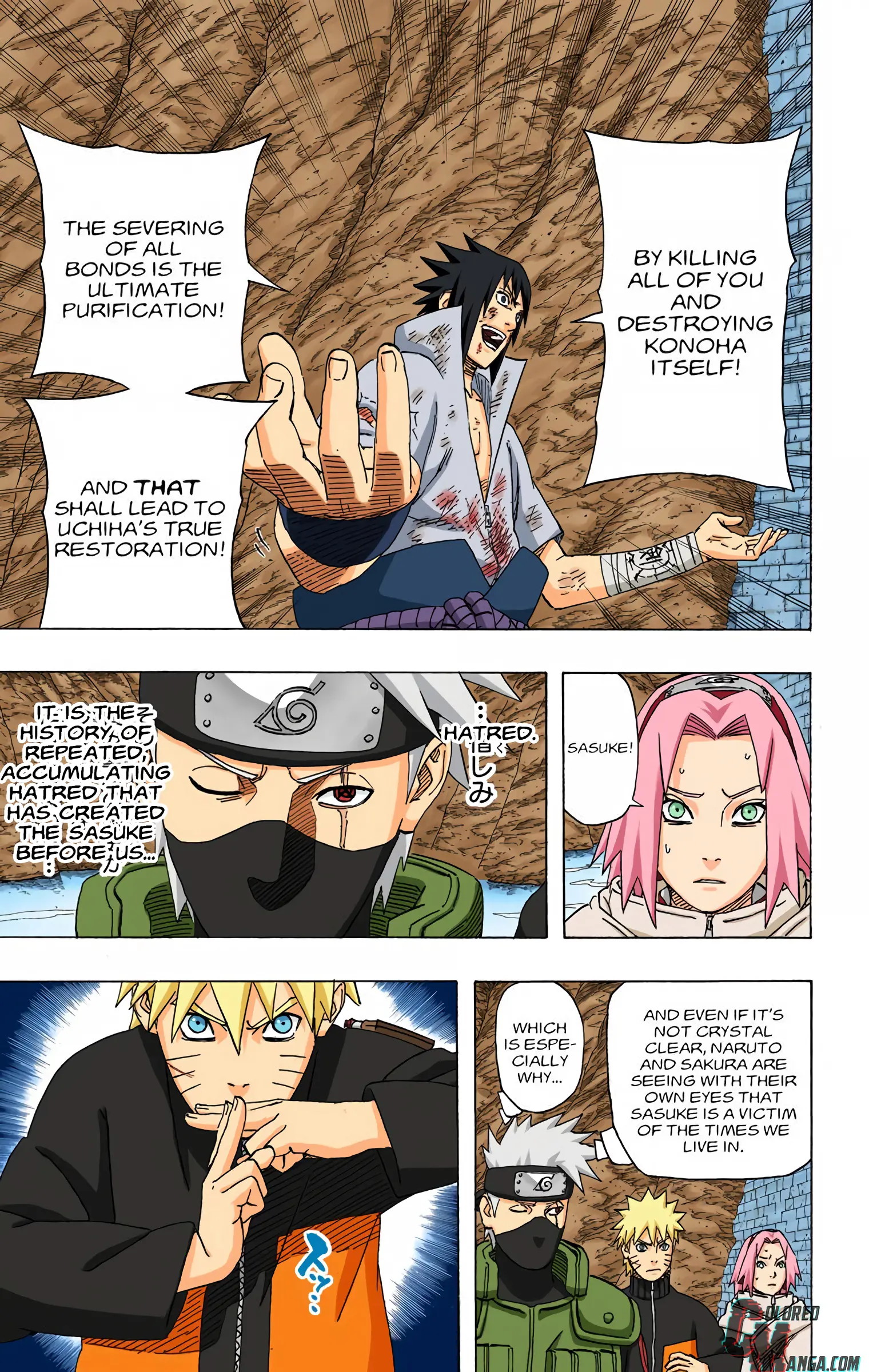 Naruto Colored Manga Online, chapter 485, page 7